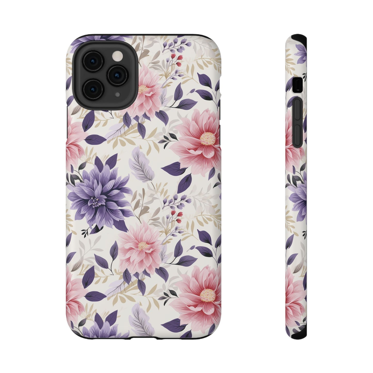 Elegant Vintage Floral Phone Case – MagSafe Compatible for iPhone & Samsung Galaxy