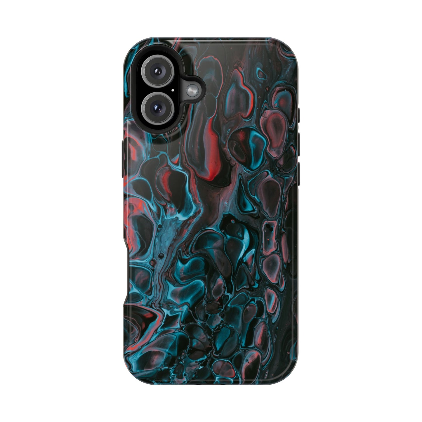 Dark Abyss Iridescent Texture Phone Case – MagSafe Compatible for iPhone & Samsung Galaxy