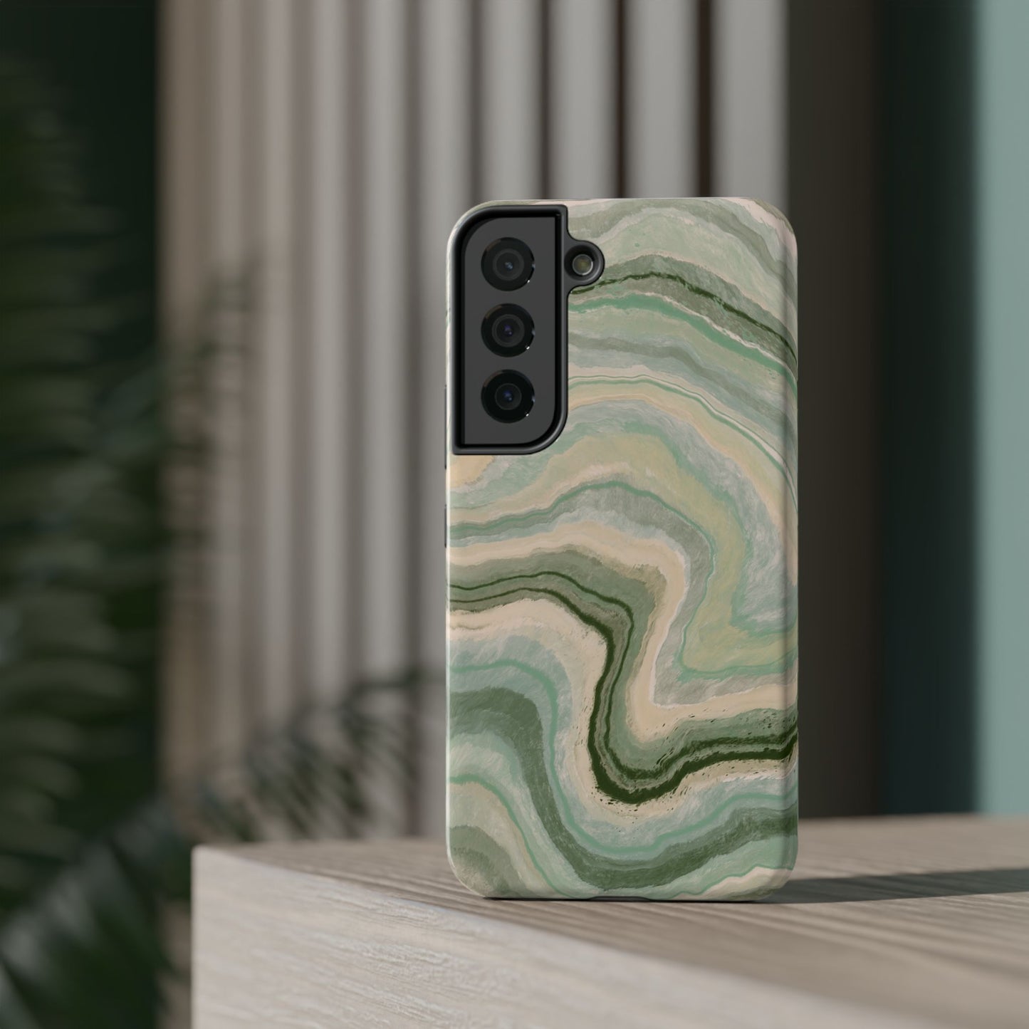 Earthy Agate Stone Phone Case – MagSafe Compatible for iPhone & Samsung Galaxy