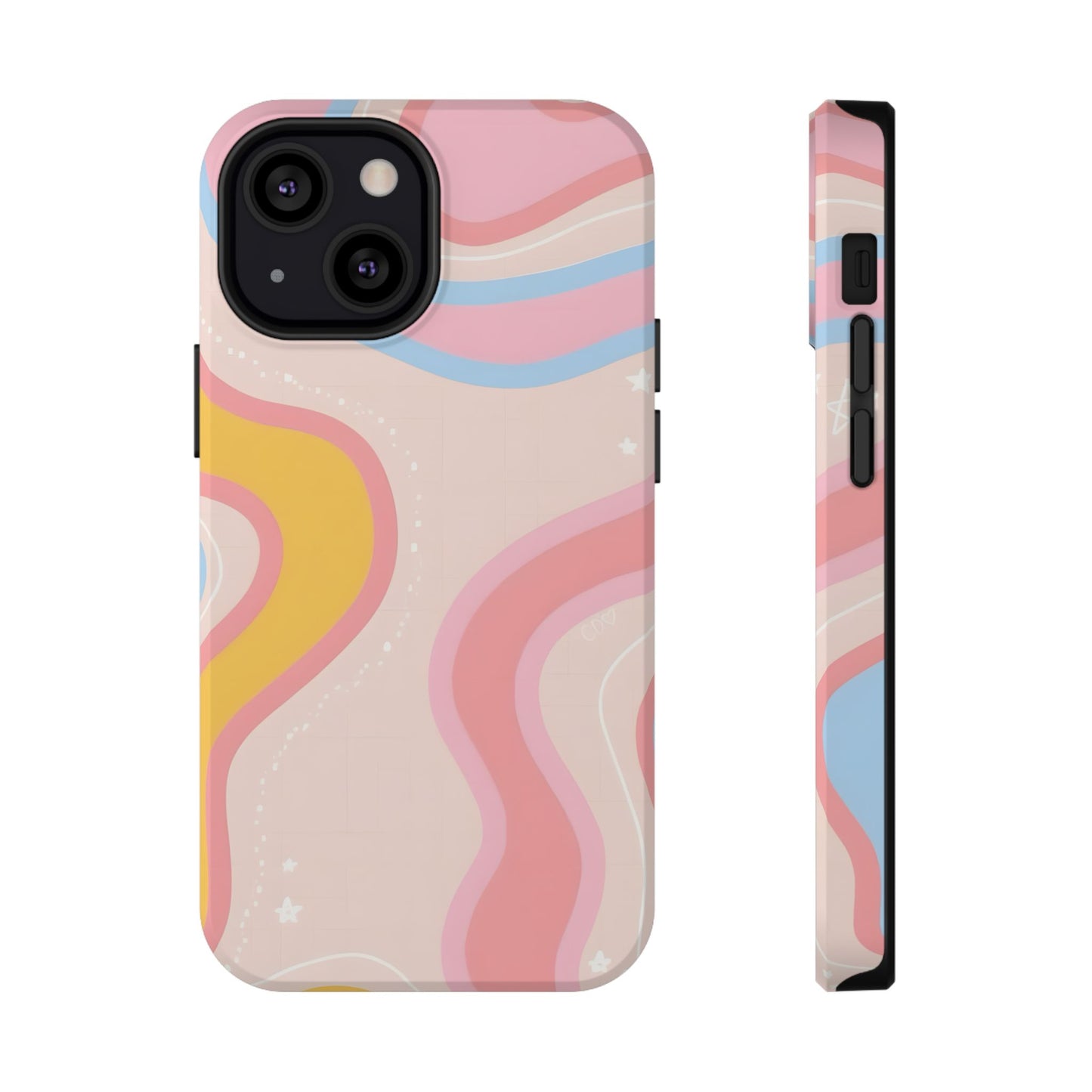 Pastel Dreamy Waves Phone Case – MagSafe Compatible for iPhone & Samsung Galaxy