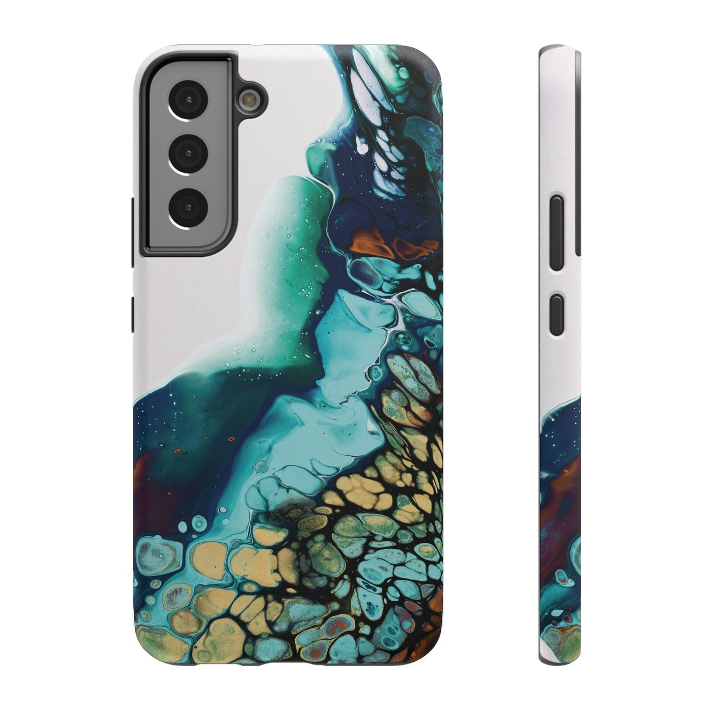 Ocean Reef Abstract Flow Phone Case – MagSafe Compatible for iPhone & Samsung Galaxy
