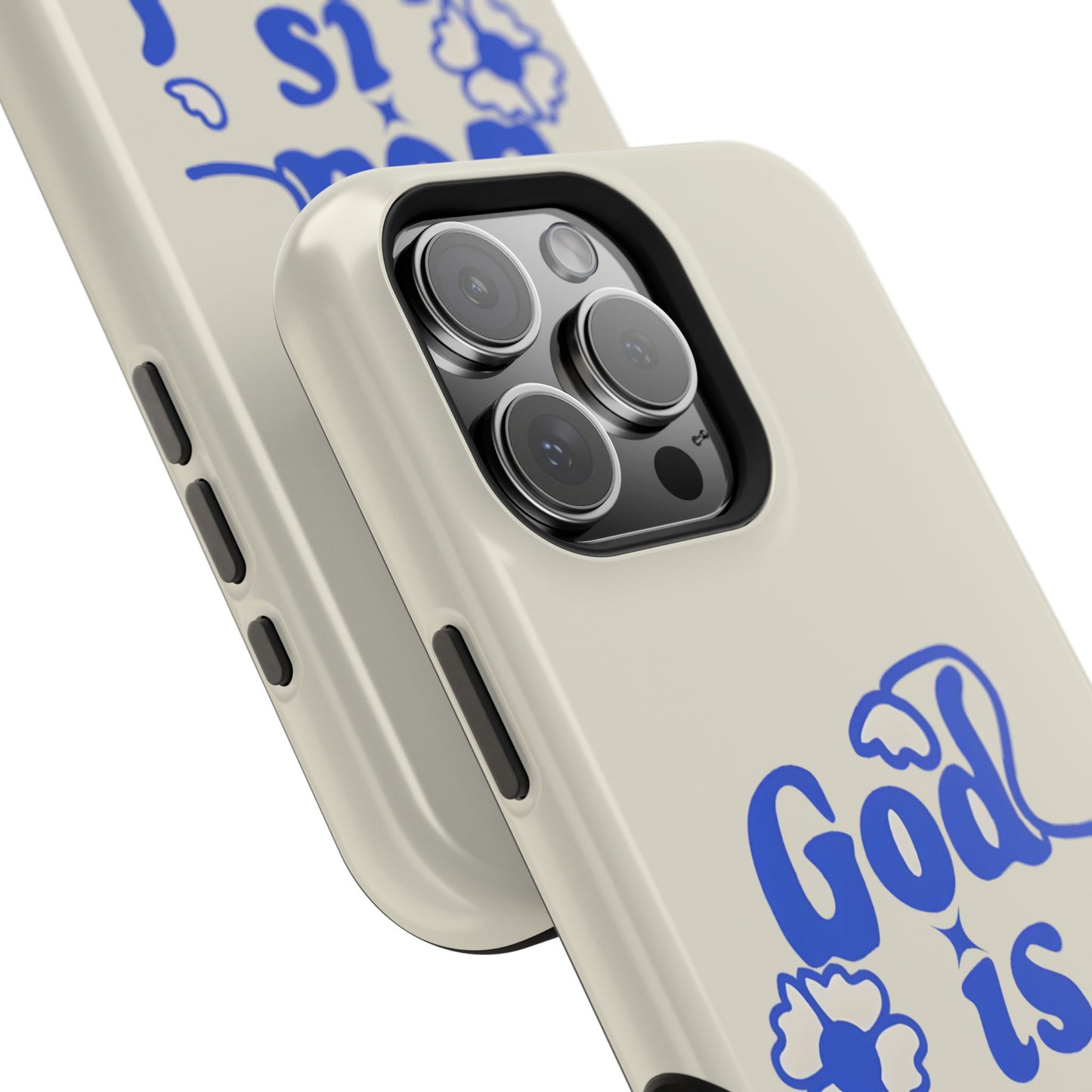 Floral Faith "God Is Good" Phone Case – MagSafe Compatible for iPhone & Samsung Galaxy