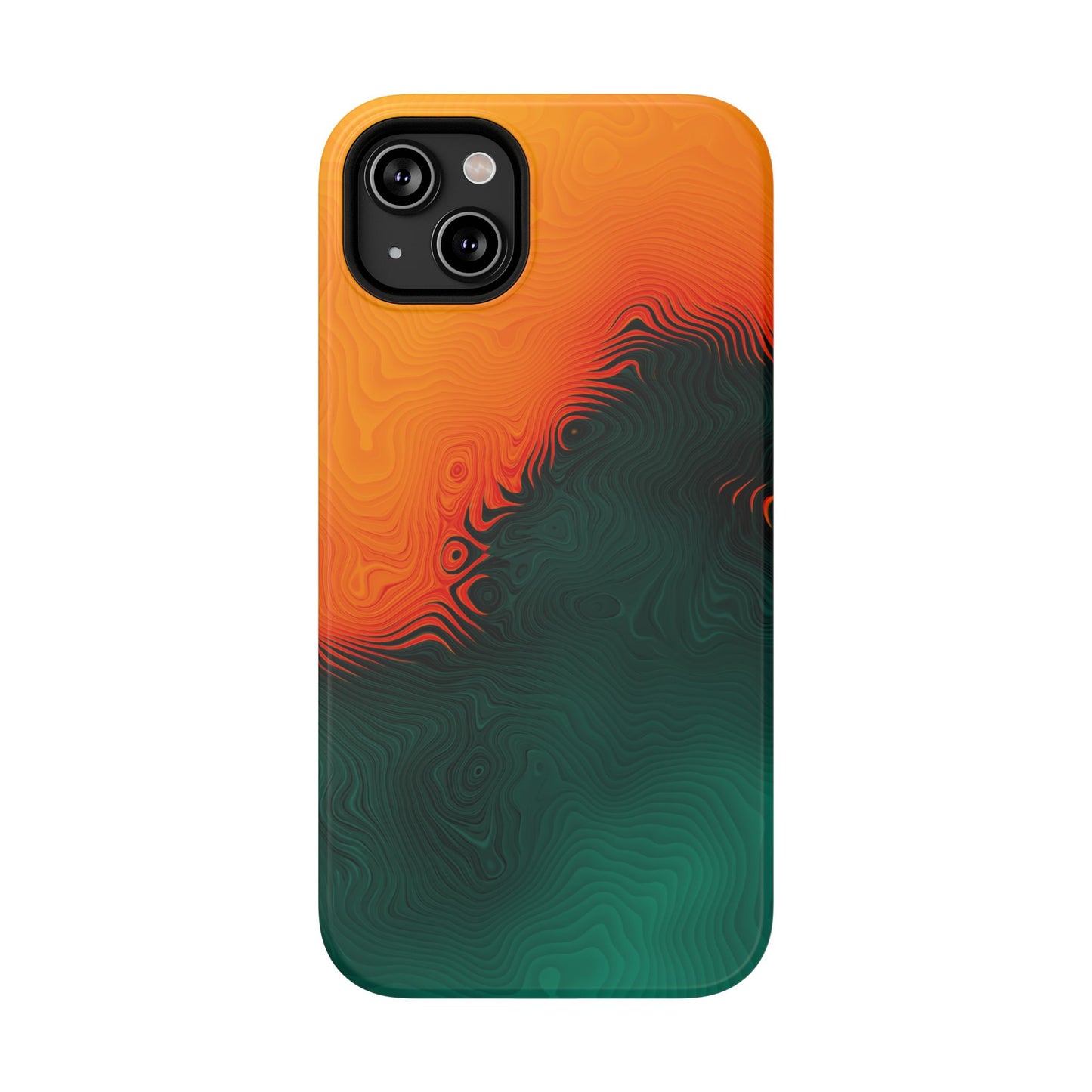 Topographic Heatwave Phone Case – MagSafe Compatible for iPhone & Samsung Galaxy
