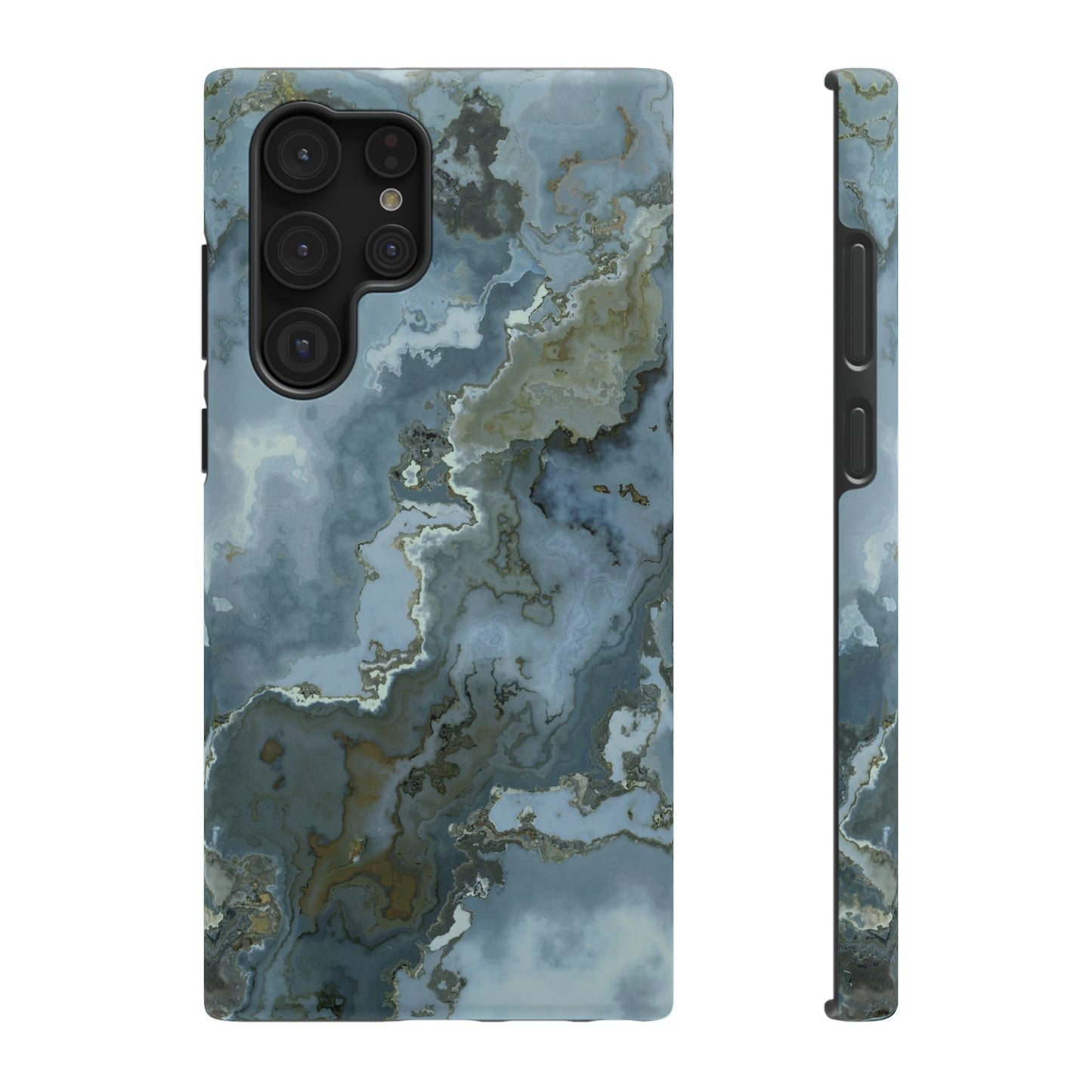 Oceanic Agate Marble Phone Case – MagSafe Compatible for iPhone & Samsung Galaxy