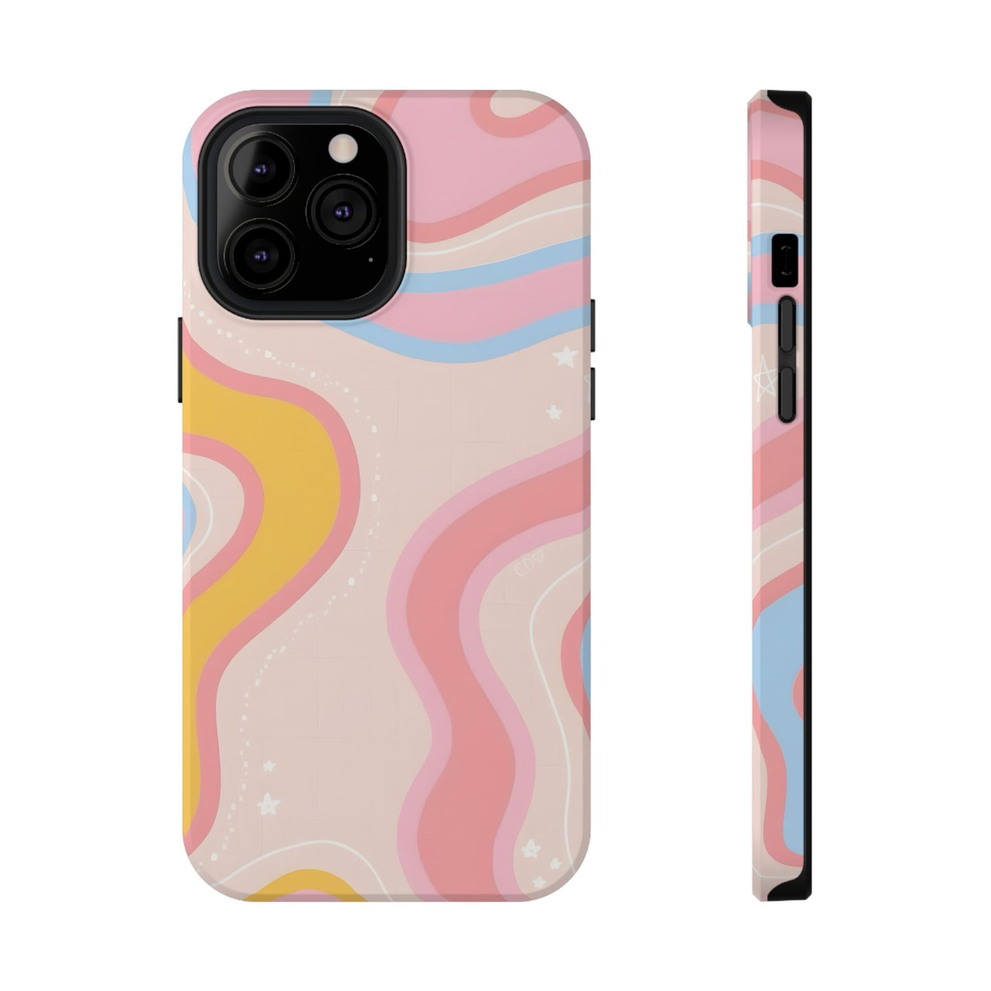 Pastel Dreamy Waves Phone Case – MagSafe Compatible for iPhone & Samsung Galaxy