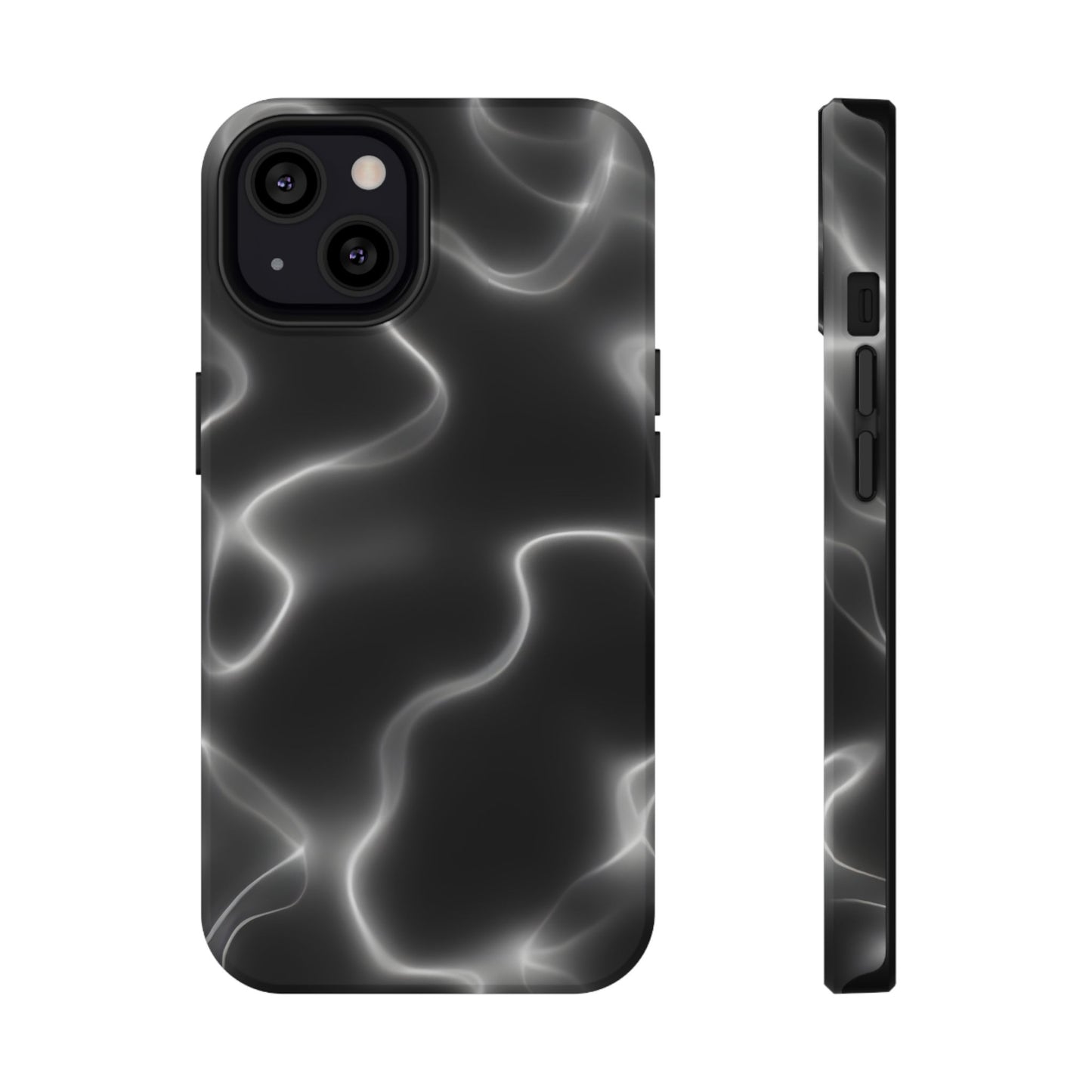 Electric Black Glow Phone Case – MagSafe Compatible for iPhone & Samsung Galaxy