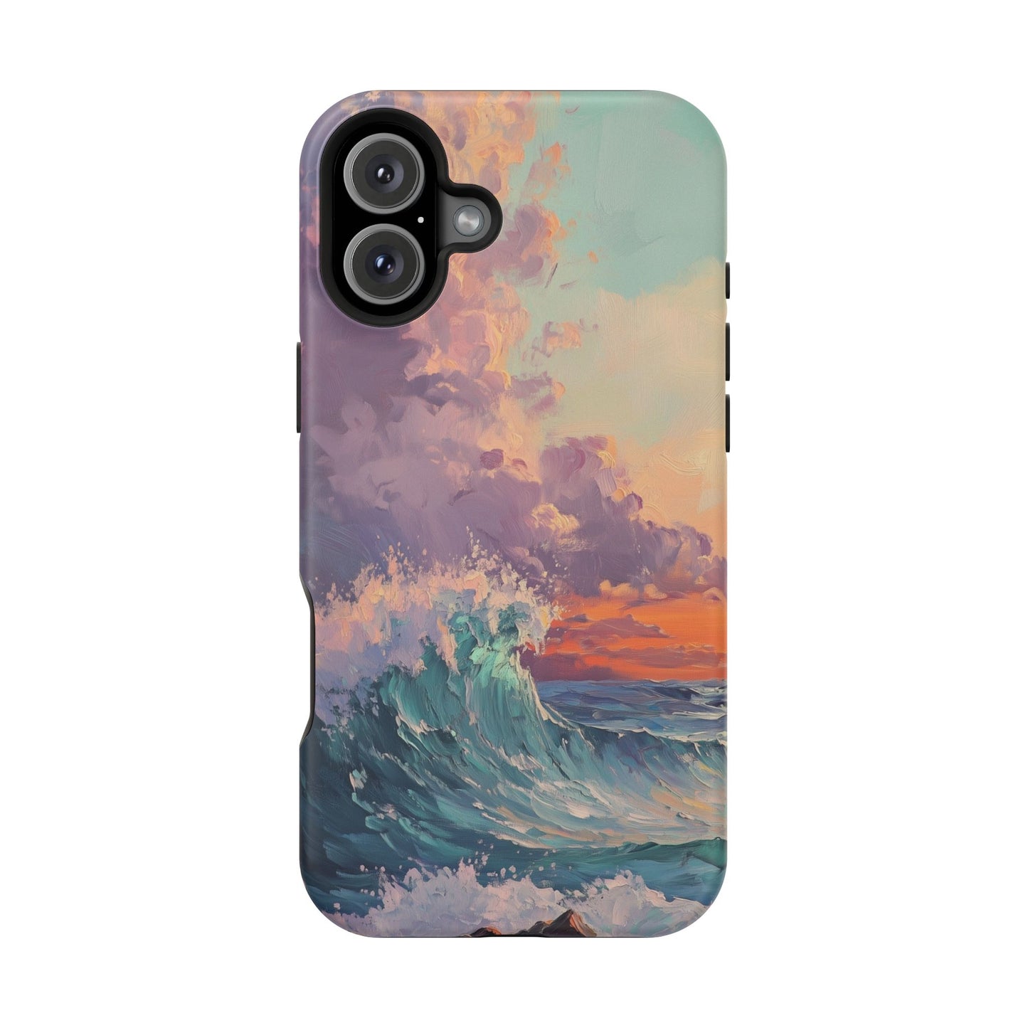 Ocean Sunset Waves Phone Case – MagSafe Compatible for iPhone & Samsung Galaxy