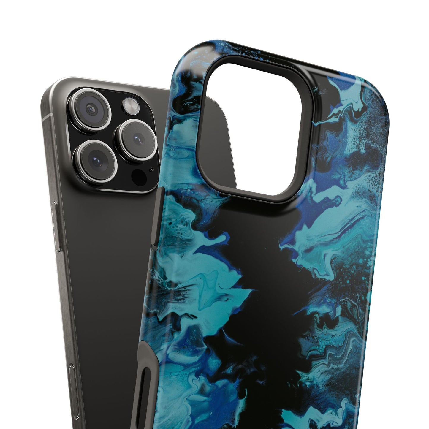 Deep Ocean Swirl Phone Case – MagSafe Compatible for iPhone & Samsung Galaxy