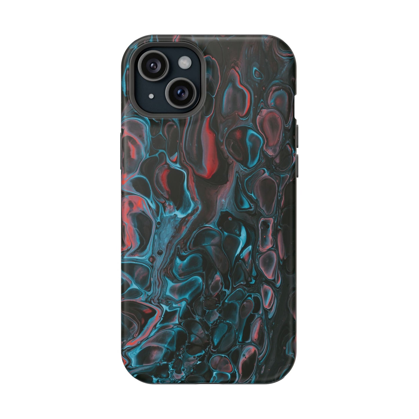 Dark Abyss Iridescent Texture Phone Case – MagSafe Compatible for iPhone & Samsung Galaxy