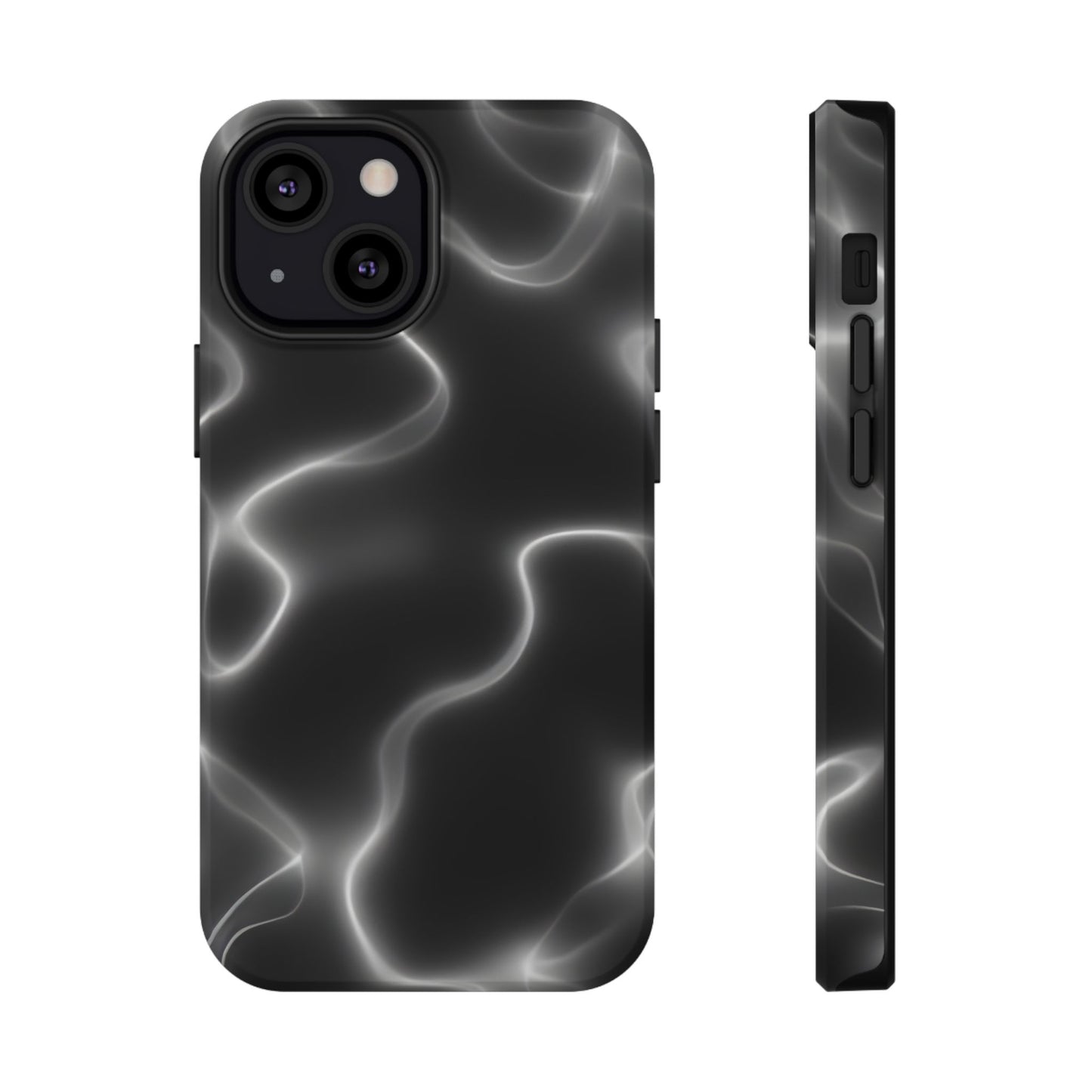 Electric Black Glow Phone Case – MagSafe Compatible for iPhone & Samsung Galaxy