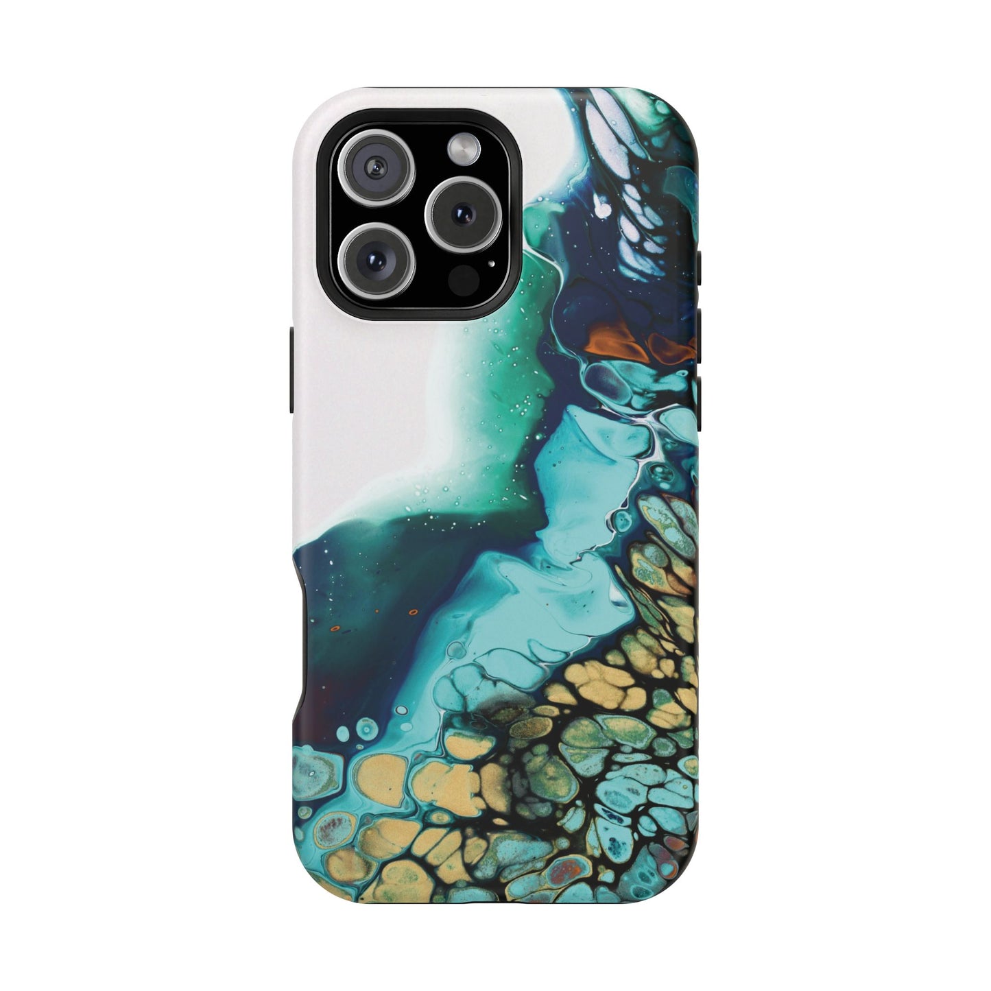 Ocean Reef Abstract Flow Phone Case – MagSafe Compatible for iPhone & Samsung Galaxy