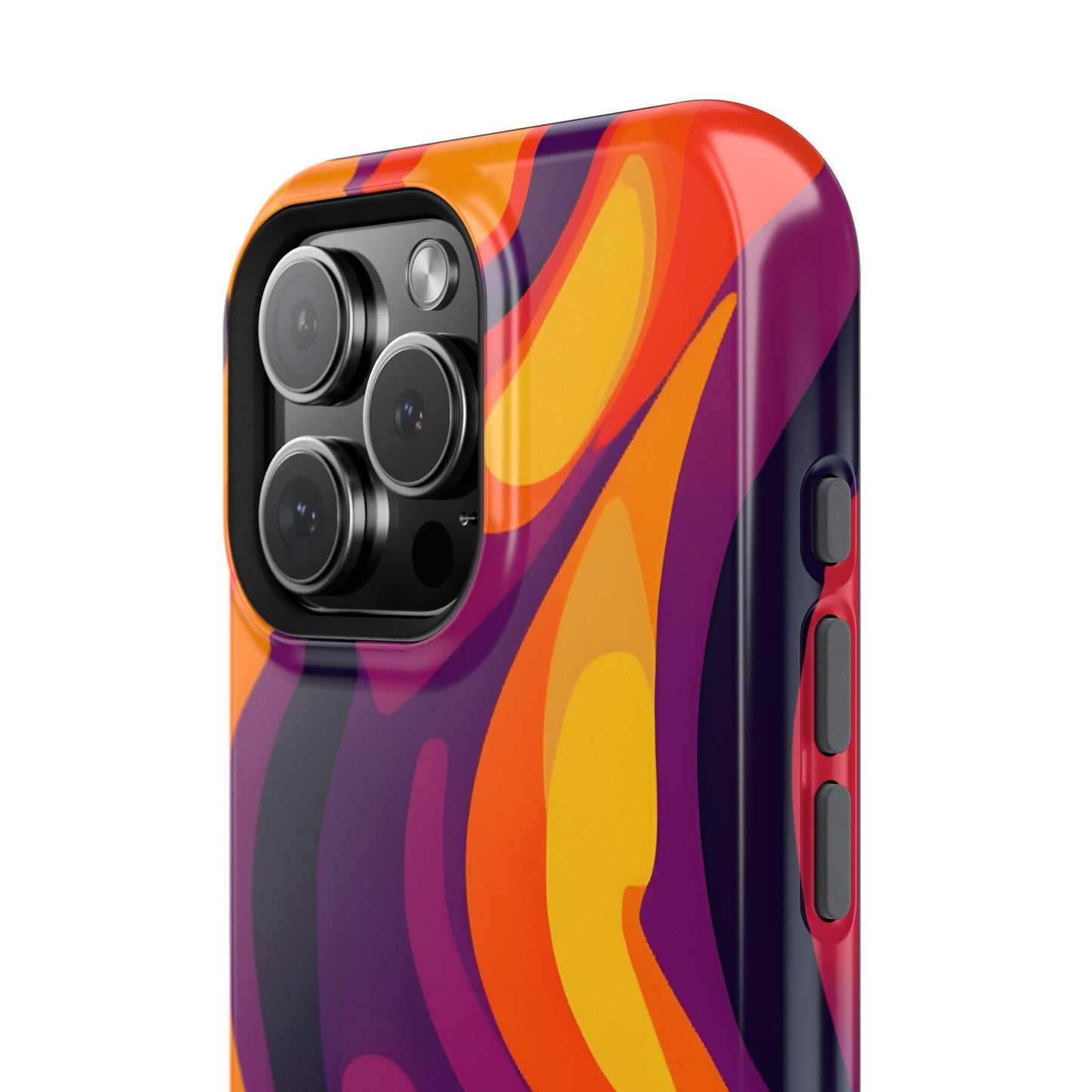 Fiery Abstract Swirls Phone Case – MagSafe Compatible for iPhone & Samsung Galaxy