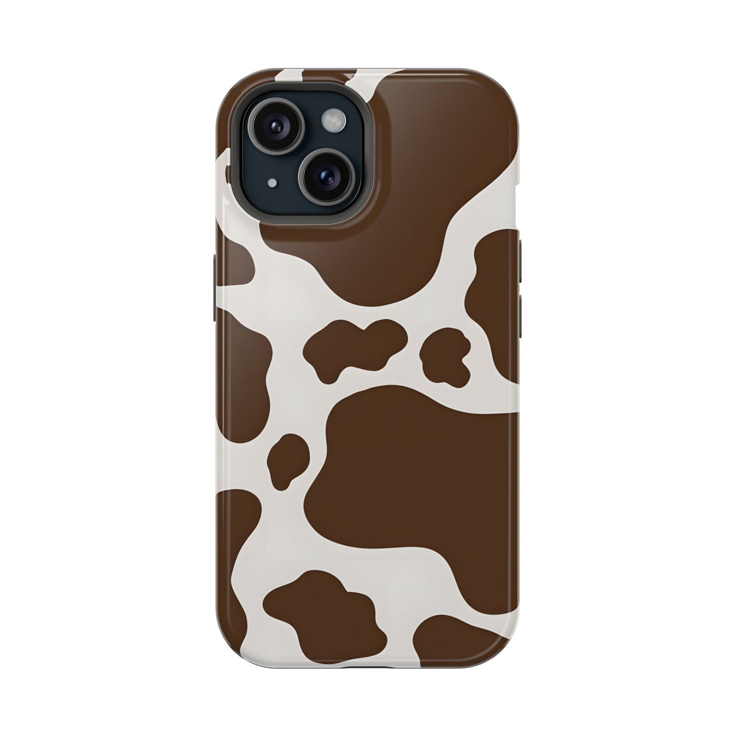 Brown Cow Print Phone Case – MagSafe Compatible for iPhone & Samsung Galaxy