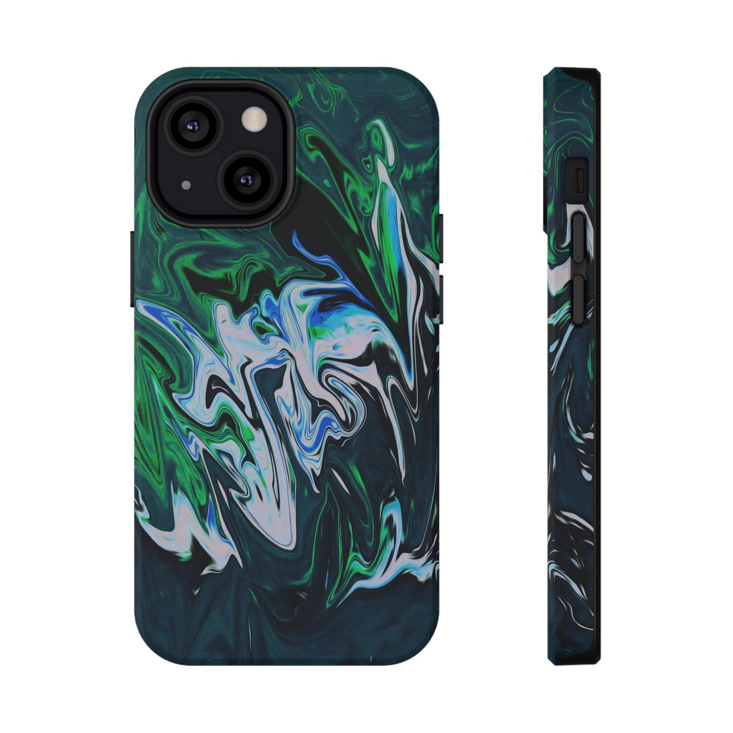 Prismatic Holographic Swirl Phone Case – MagSafe Compatible for iPhone & Samsung Galaxy