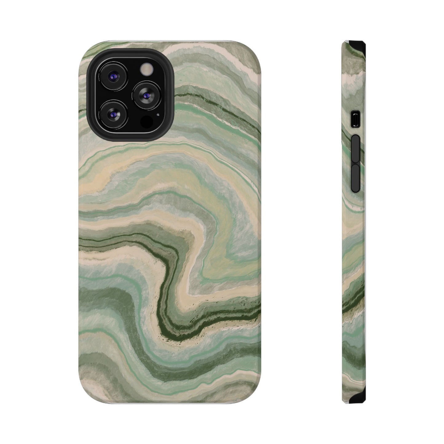 Earthy Agate Stone Phone Case – MagSafe Compatible for iPhone & Samsung Galaxy