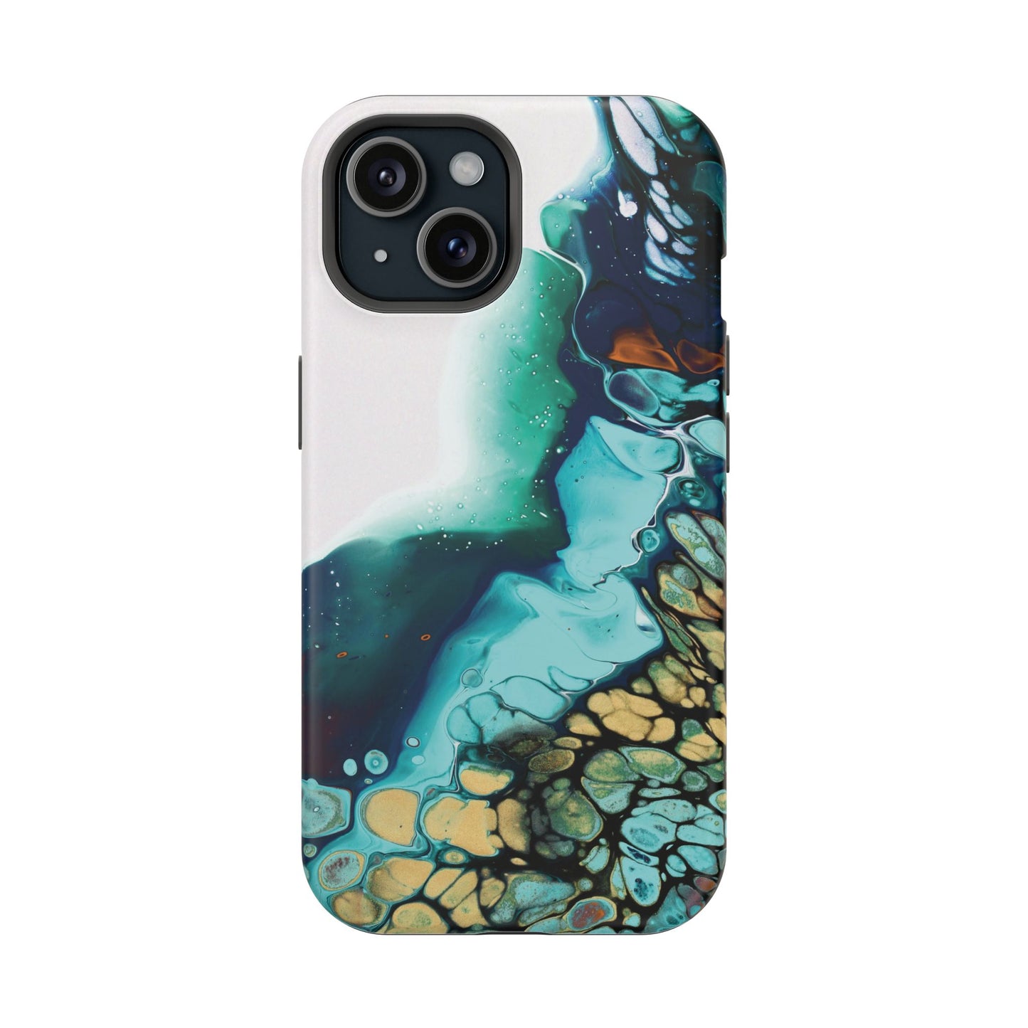 Ocean Reef Abstract Flow Phone Case – MagSafe Compatible for iPhone & Samsung Galaxy