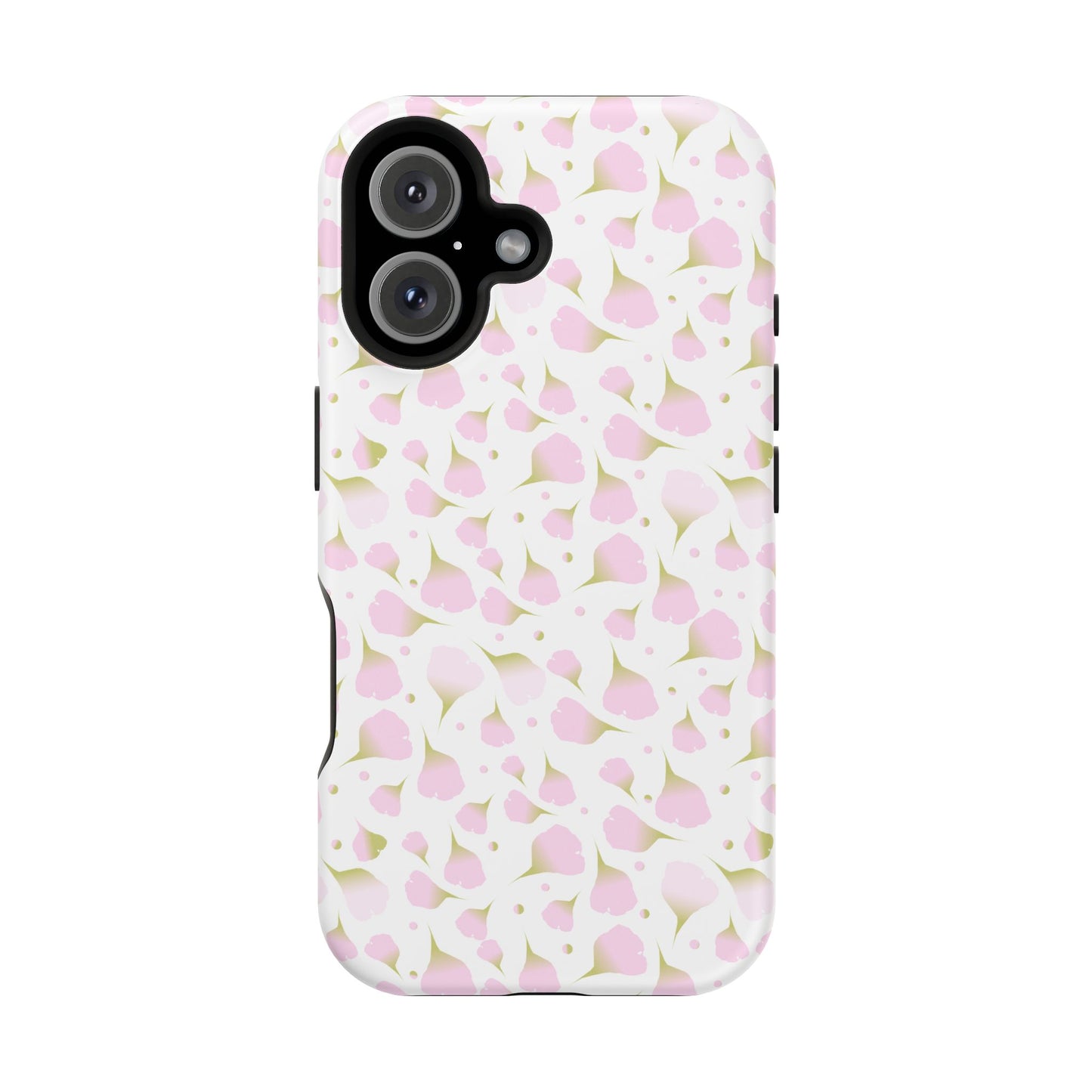 Soft Pink Petal Pattern Phone Case – MagSafe Compatible for iPhone & Samsung Galaxy