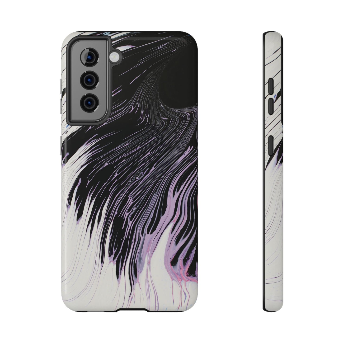 Waves of Ink Abstract Brush Phone Case – MagSafe Compatible for iPhone & Samsung Galaxy