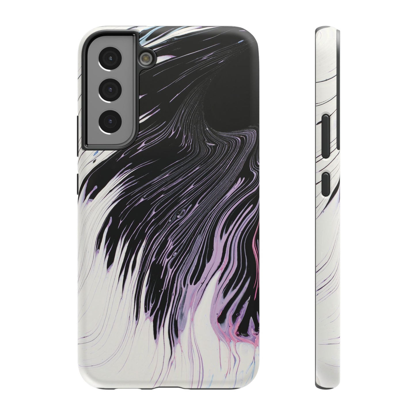 Waves of Ink Abstract Brush Phone Case – MagSafe Compatible for iPhone & Samsung Galaxy