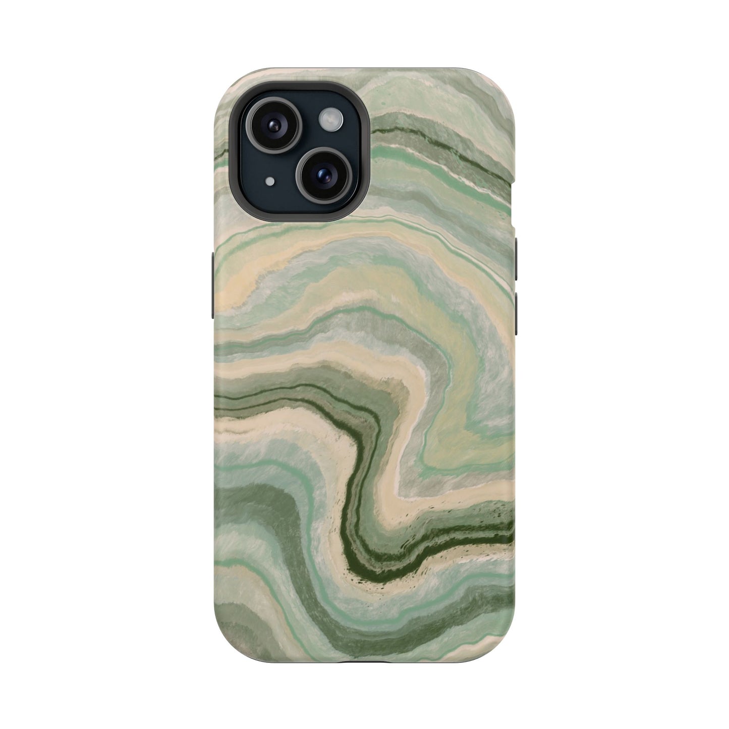 Earthy Agate Stone Phone Case – MagSafe Compatible for iPhone & Samsung Galaxy