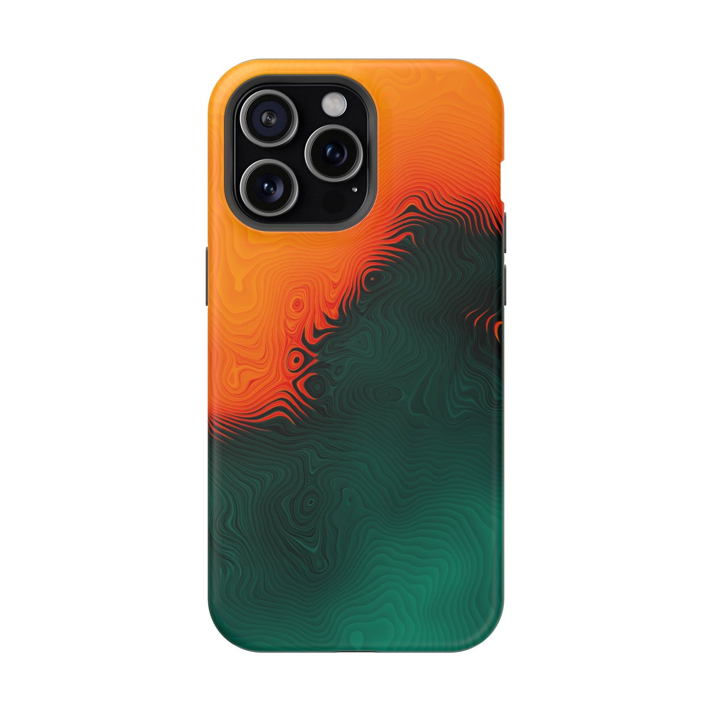 Topographic Heatwave Phone Case – MagSafe Compatible for iPhone & Samsung Galaxy