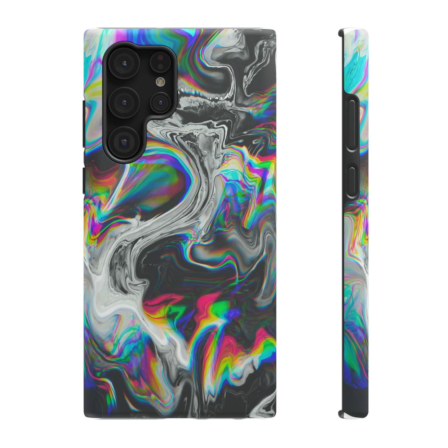 Holographic Swirl Phone Case – MagSafe Compatible for iPhone & Samsung Galaxy
