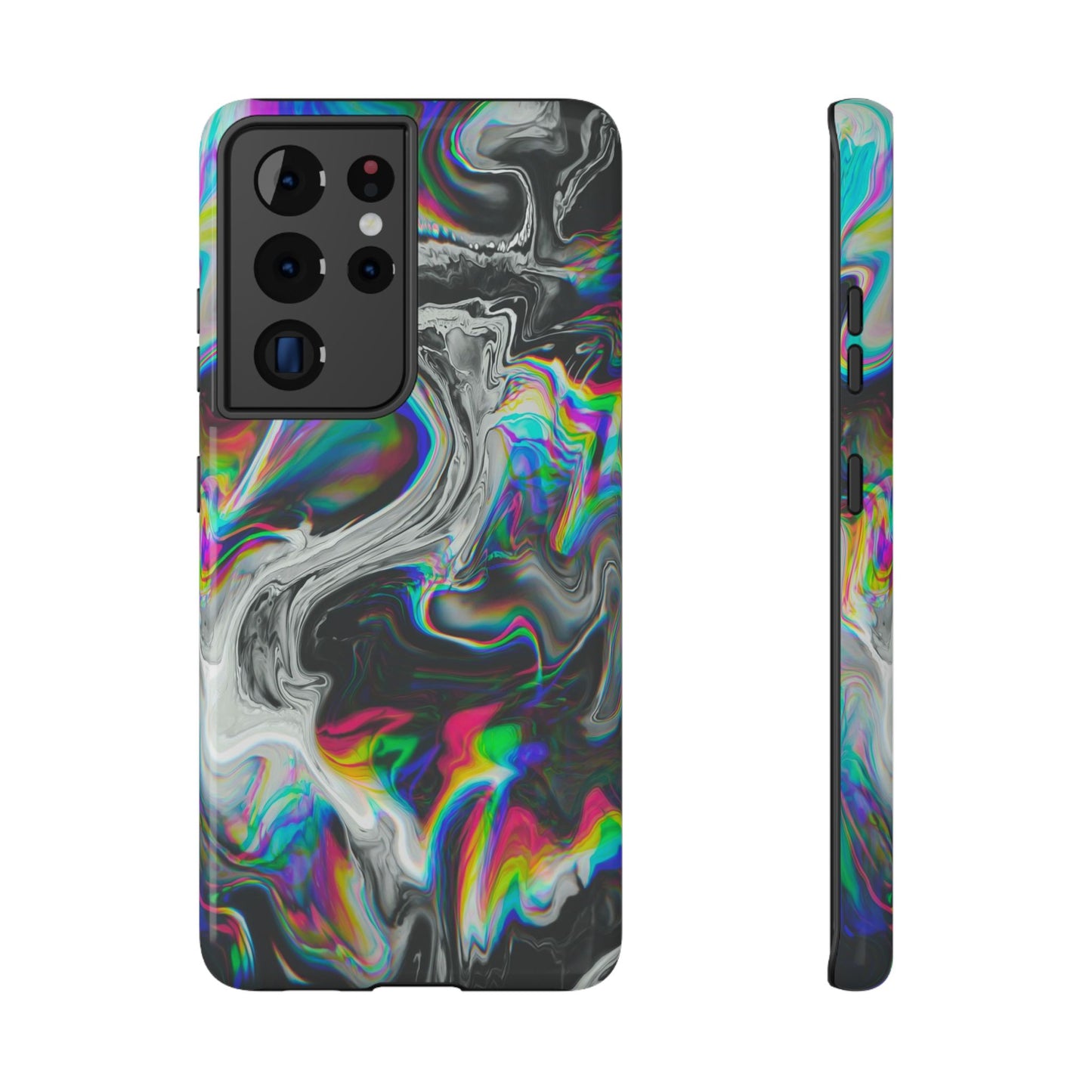 Holographic Swirl Phone Case – MagSafe Compatible for iPhone & Samsung Galaxy