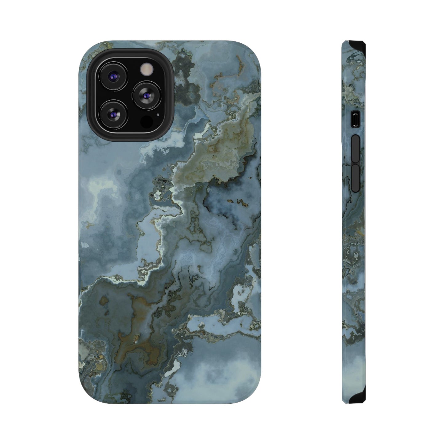 Oceanic Agate Marble Phone Case – MagSafe Compatible for iPhone & Samsung Galaxy