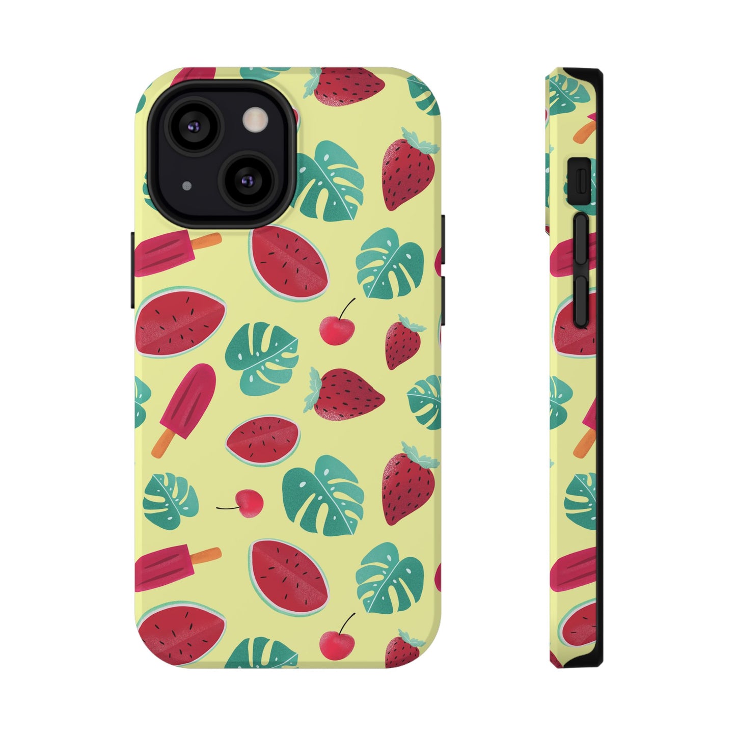 Tropical Summer Fruits Phone Case – MagSafe Compatible for iPhone & Samsung Galaxy