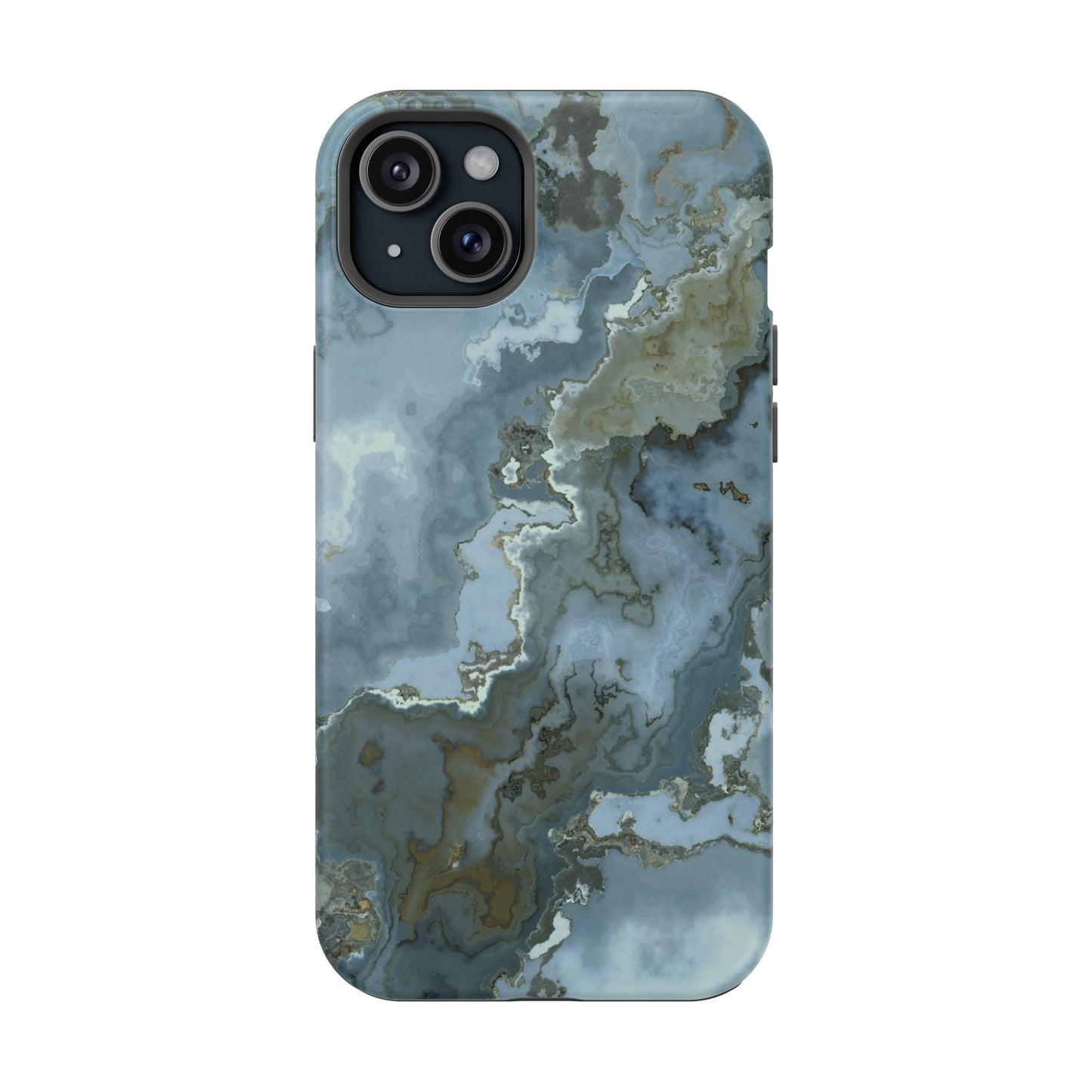 Oceanic Agate Marble Phone Case – MagSafe Compatible for iPhone & Samsung Galaxy