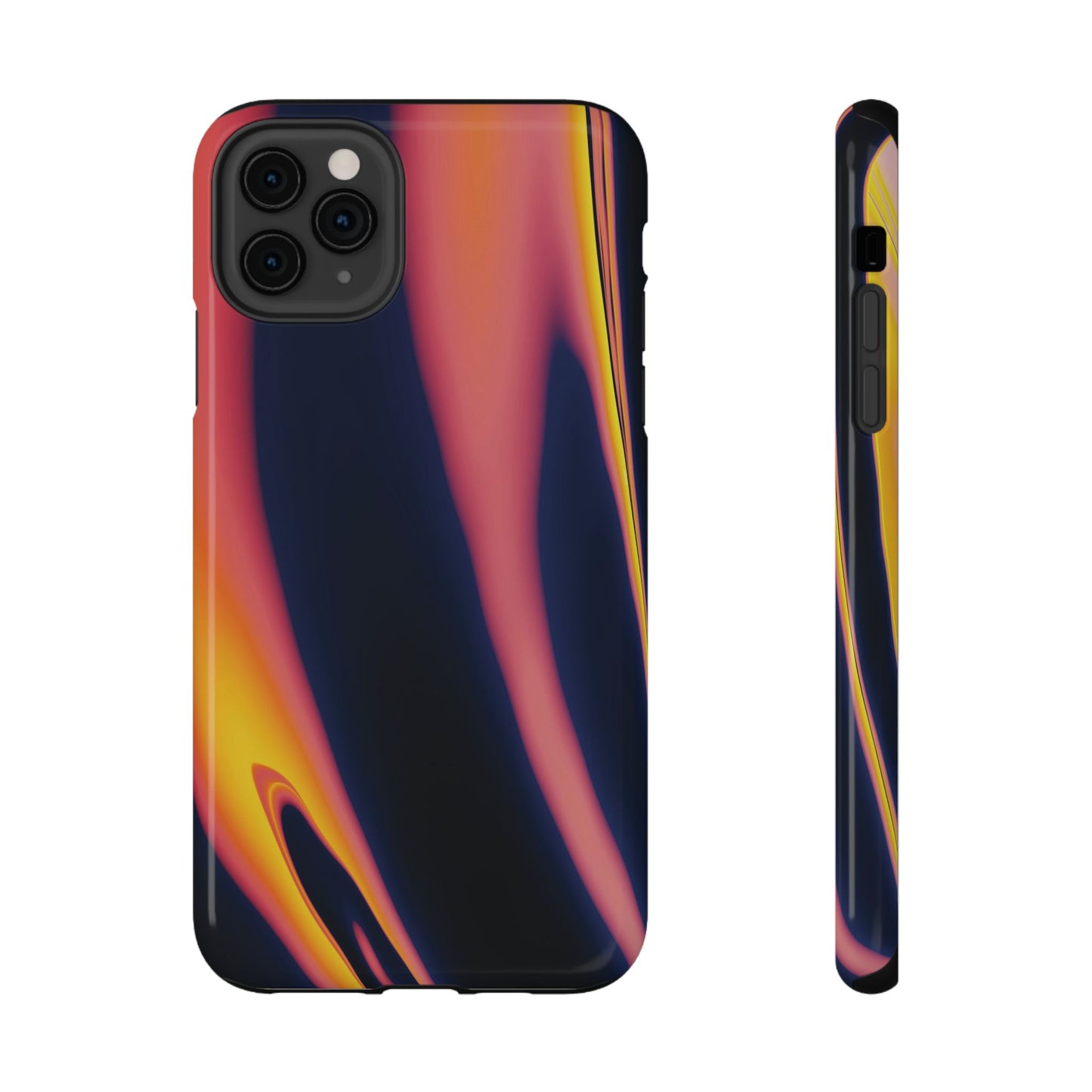 Neon Sunset Flame Phone Case – MagSafe Compatible for iPhone & Samsung Galaxy