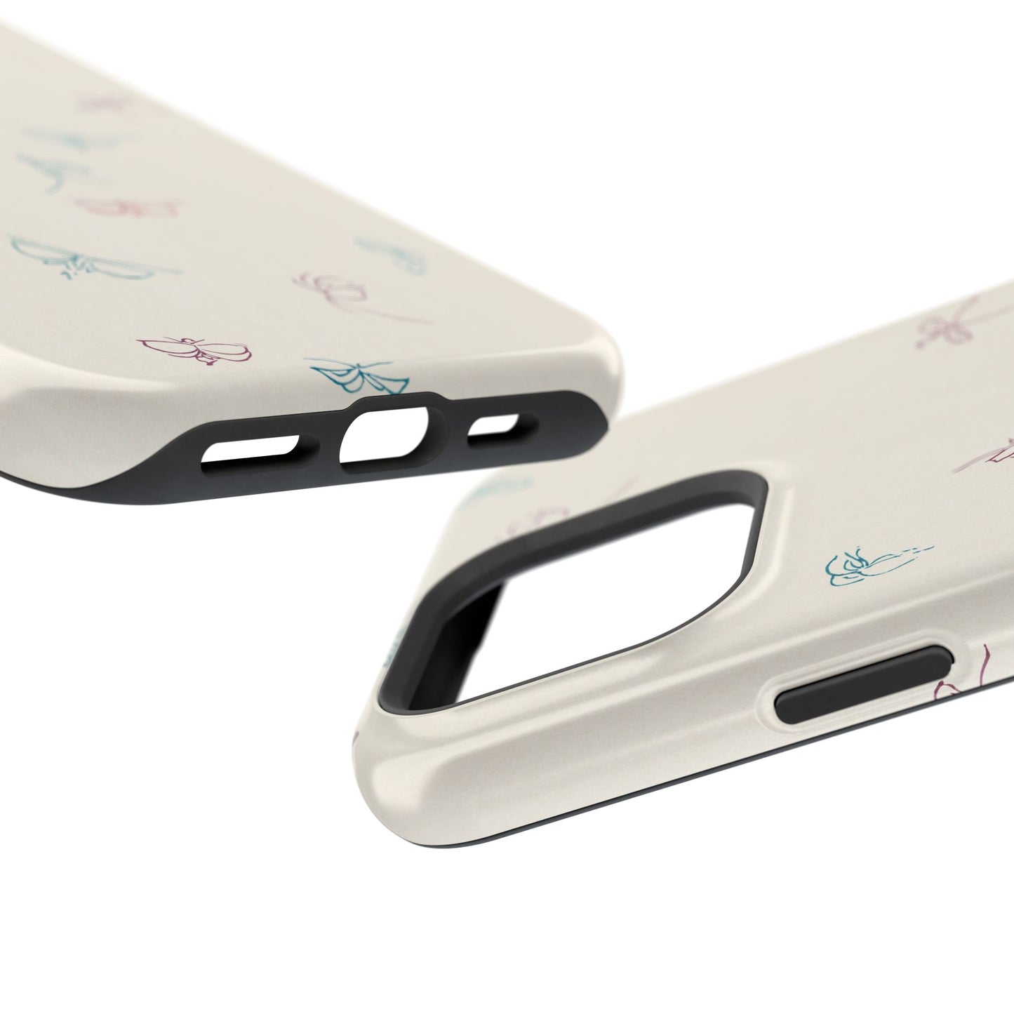 Minimalist Butterfly Sketch Phone Case – MagSafe Compatible for iPhone & Samsung Galaxy