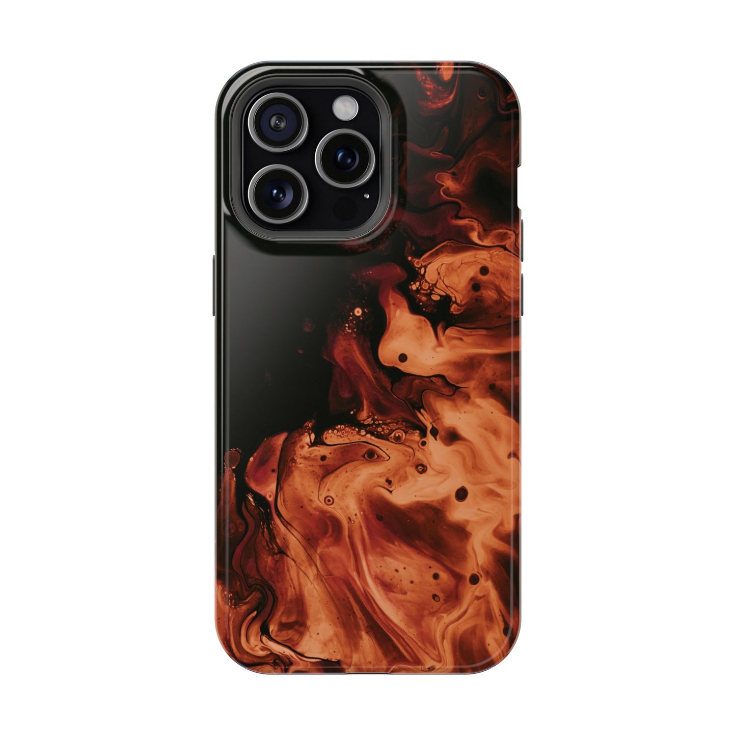Molten Lava Abstract Art Phone Case – MagSafe Compatible for iPhone & Samsung Galaxy
