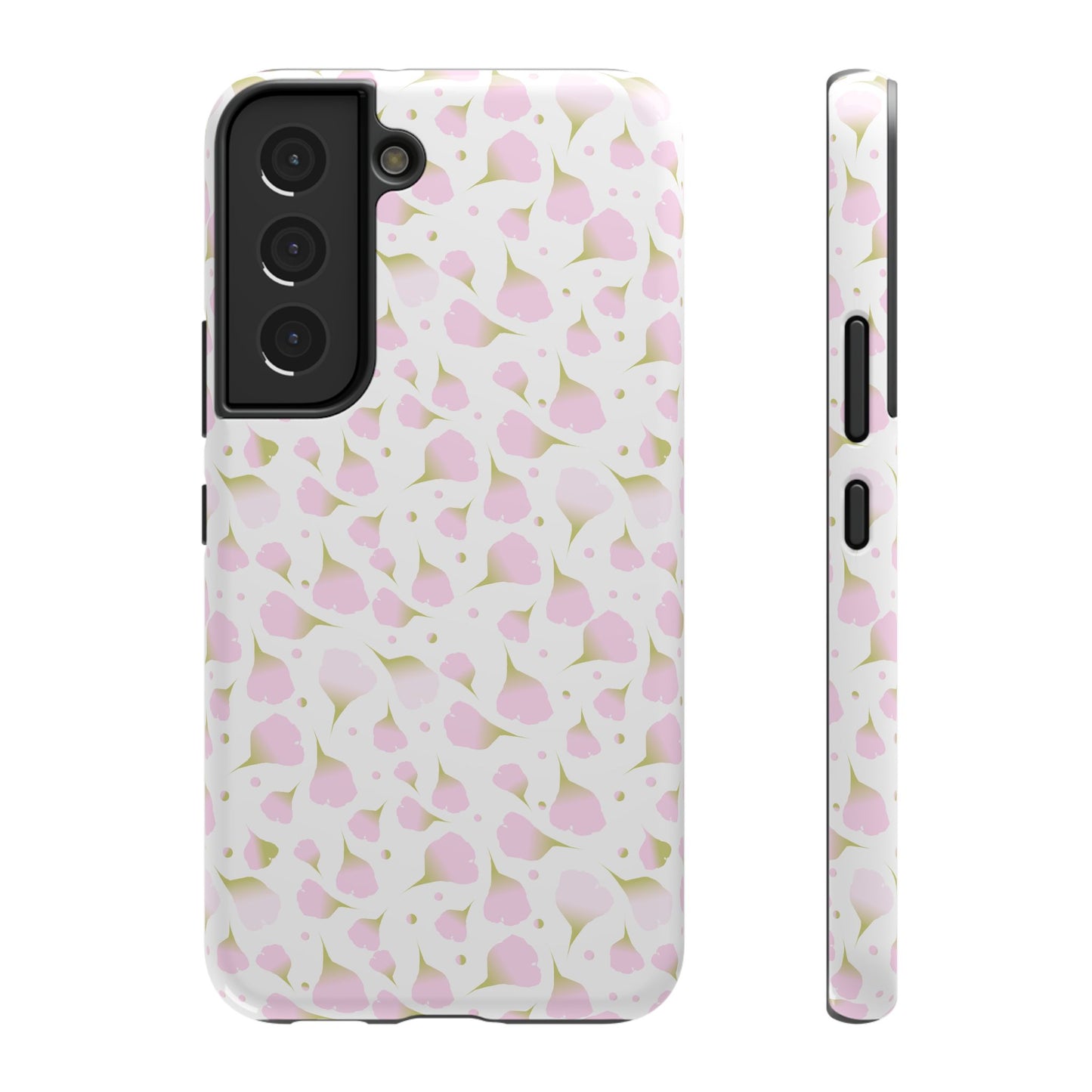 Soft Pink Petal Pattern Phone Case – MagSafe Compatible for iPhone & Samsung Galaxy