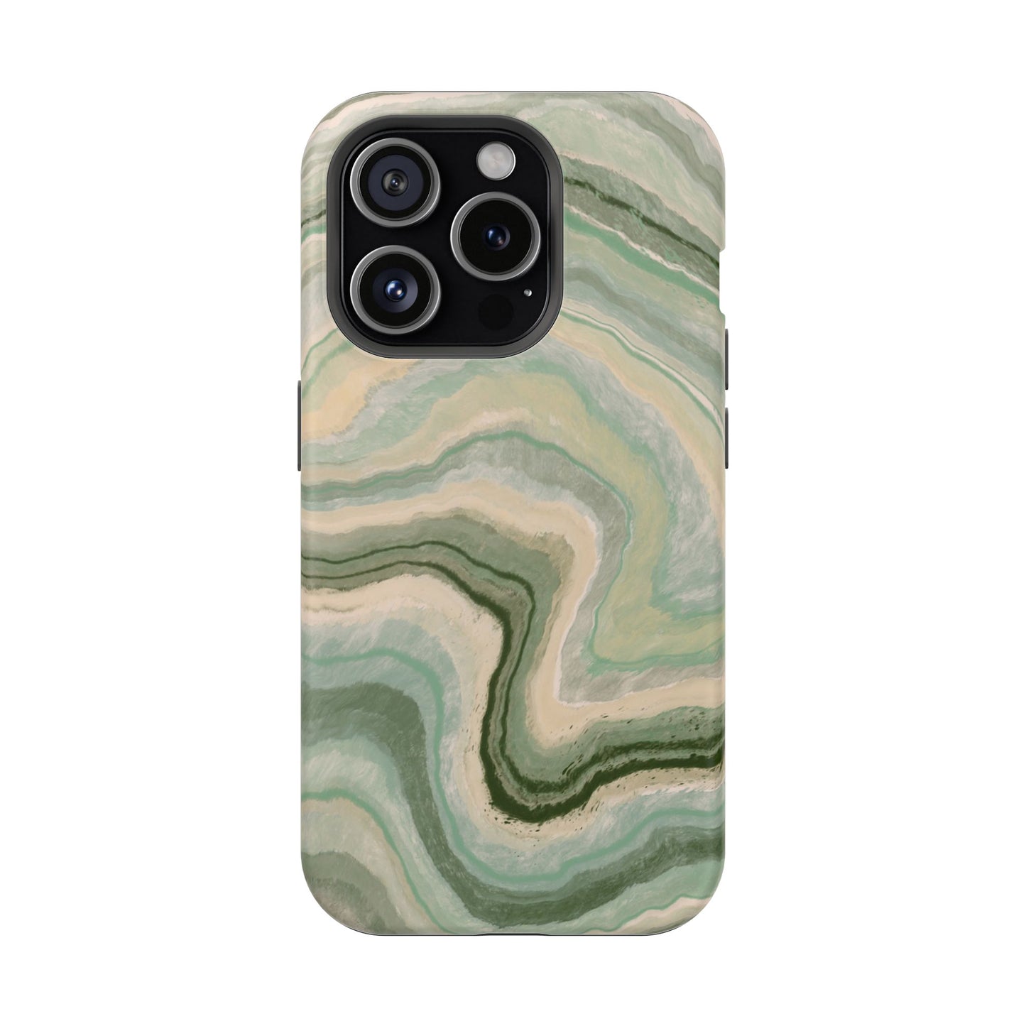 Earthy Agate Stone Phone Case – MagSafe Compatible for iPhone & Samsung Galaxy