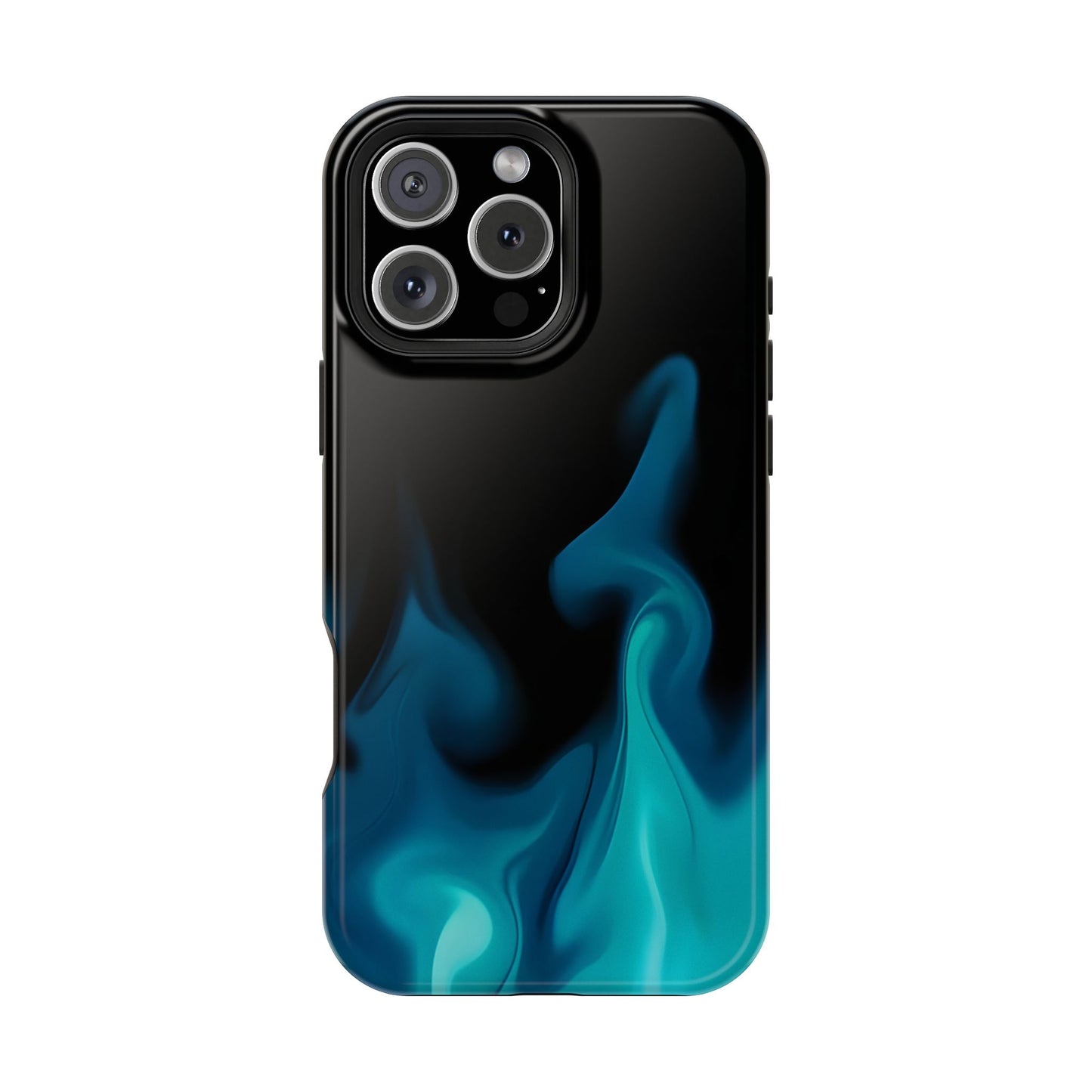 Blue Flame Energy Phone Case – MagSafe Compatible for iPhone & Samsung Galaxy