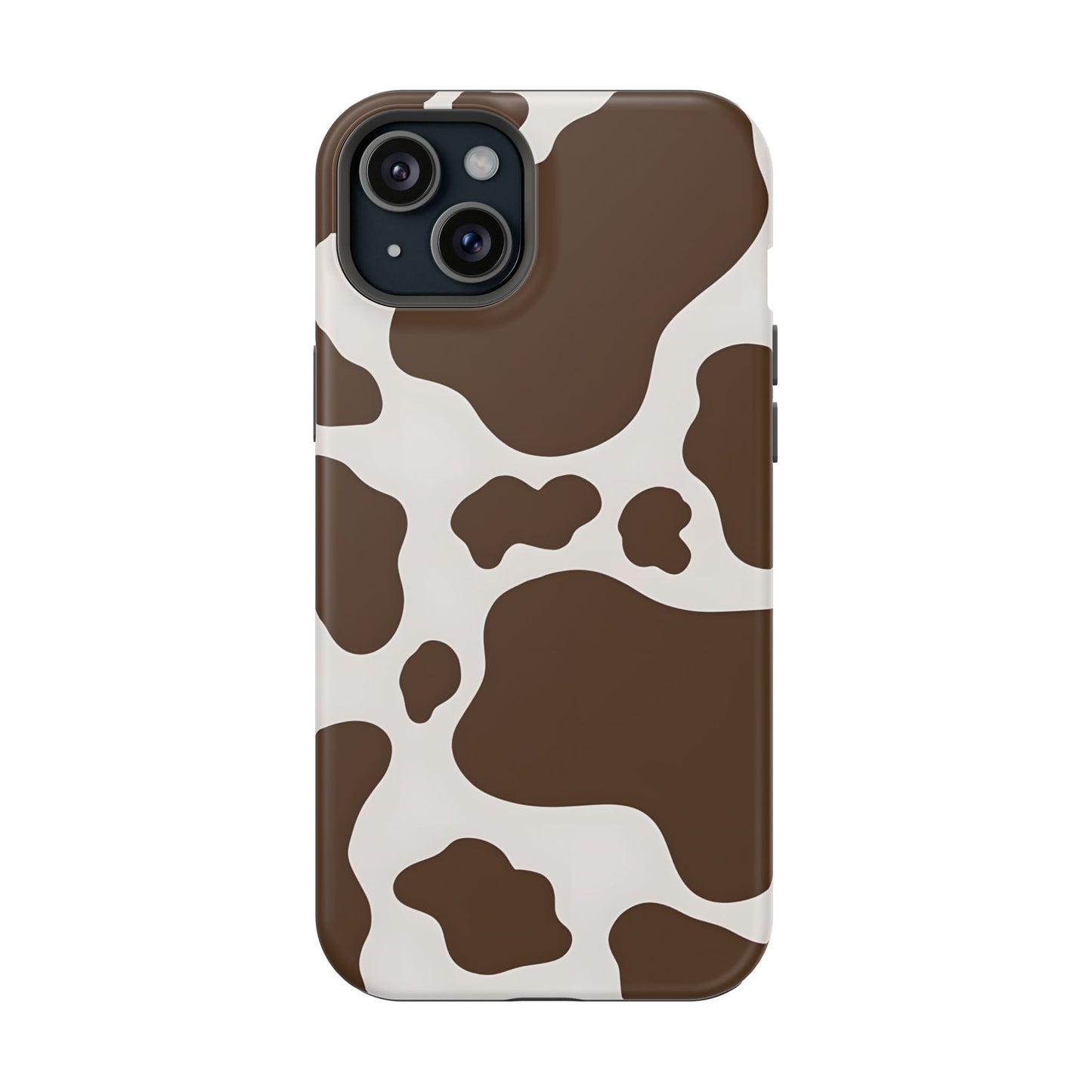 Brown Cow Print Phone Case – MagSafe Compatible for iPhone & Samsung Galaxy
