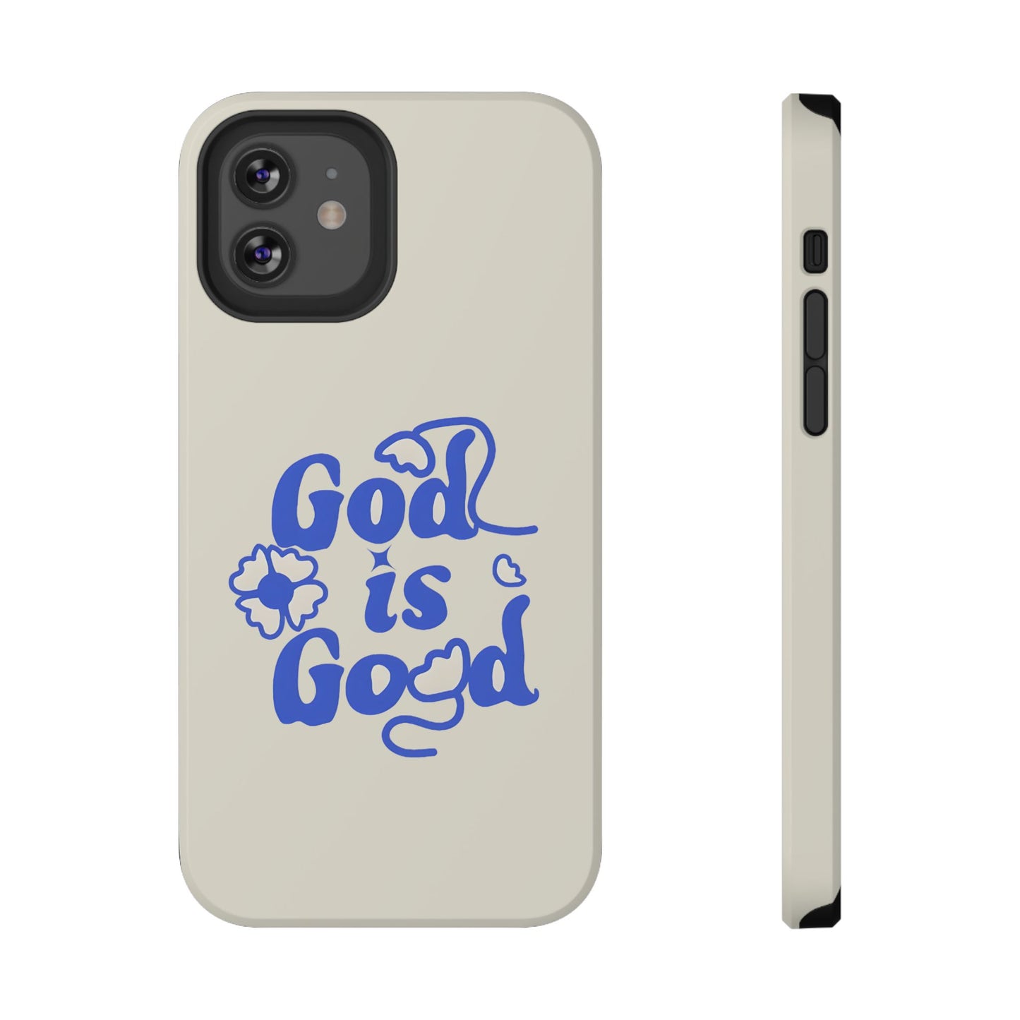 Floral Faith "God Is Good" Phone Case – MagSafe Compatible for iPhone & Samsung Galaxy