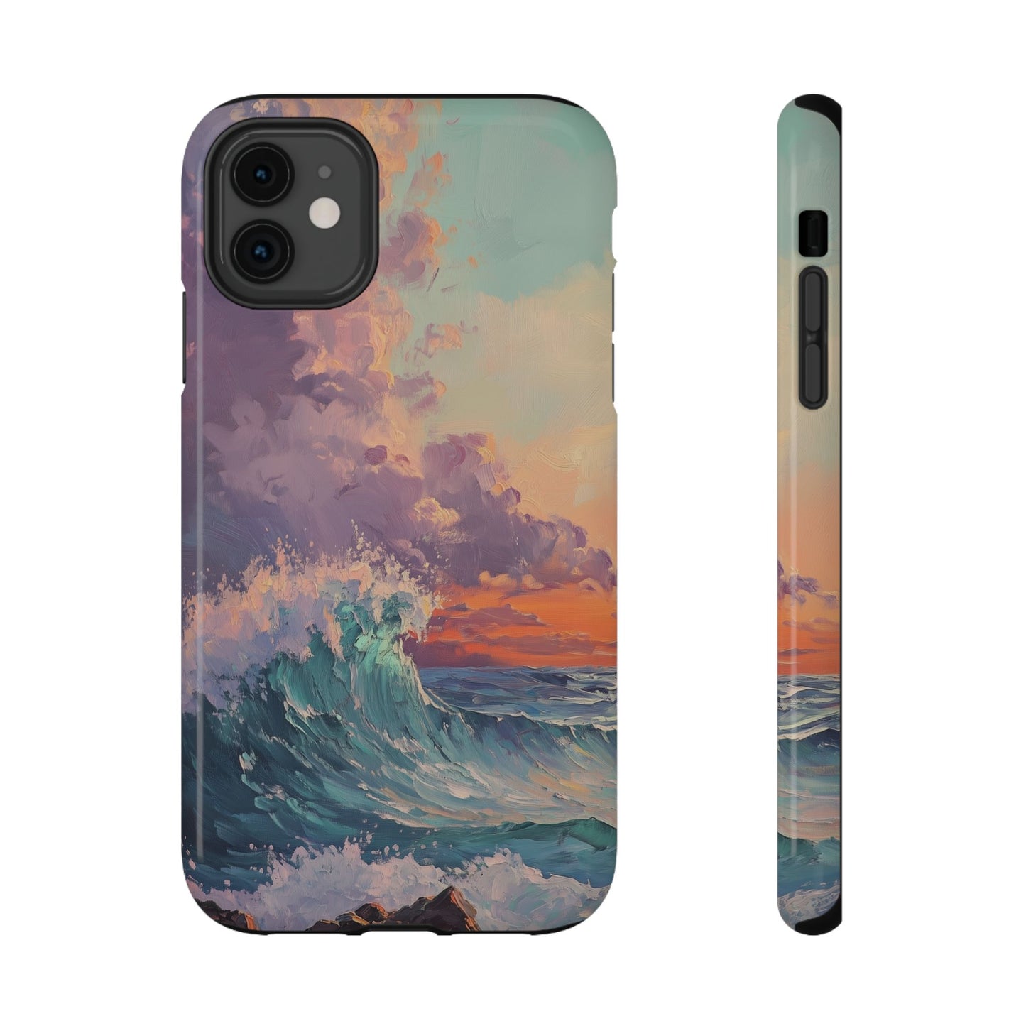 Ocean Sunset Waves Phone Case – MagSafe Compatible for iPhone & Samsung Galaxy