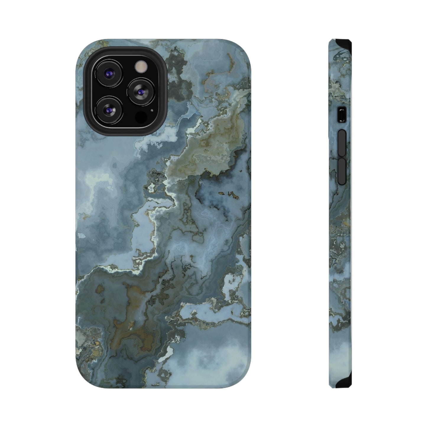 Oceanic Agate Marble Phone Case – MagSafe Compatible for iPhone & Samsung Galaxy