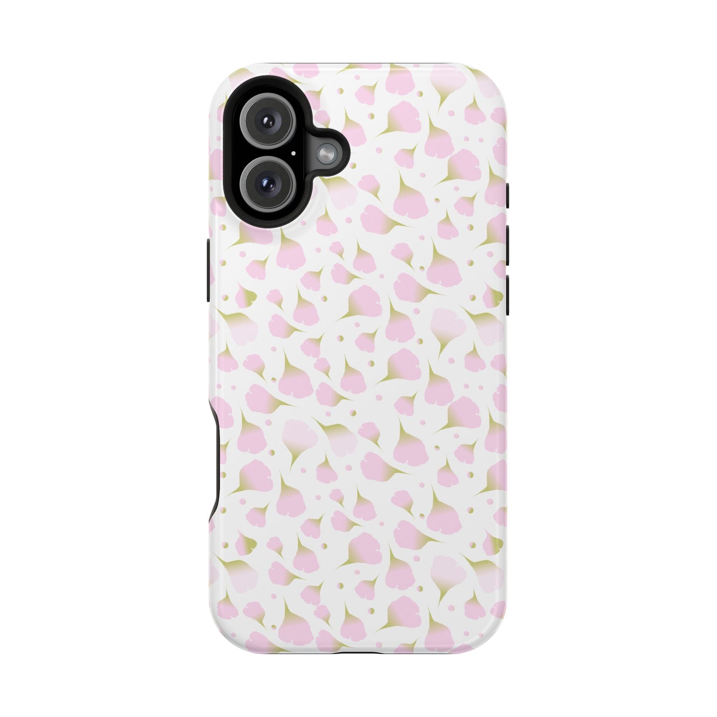 Soft Pink Petal Pattern Phone Case – MagSafe Compatible for iPhone & Samsung Galaxy