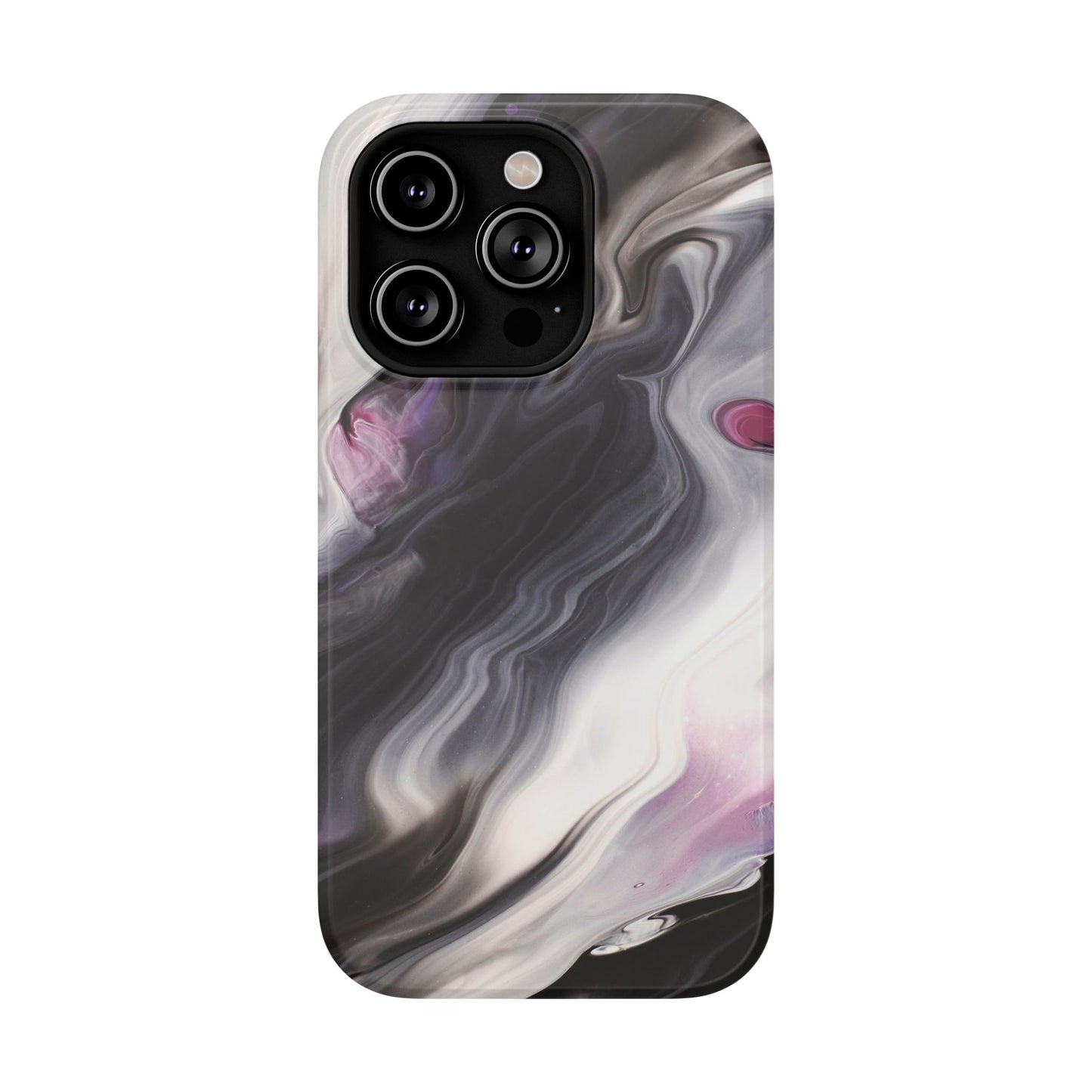 Galaxy Smoke Noir Marble Phone Case – MagSafe Compatible for iPhone & Samsung Galaxy