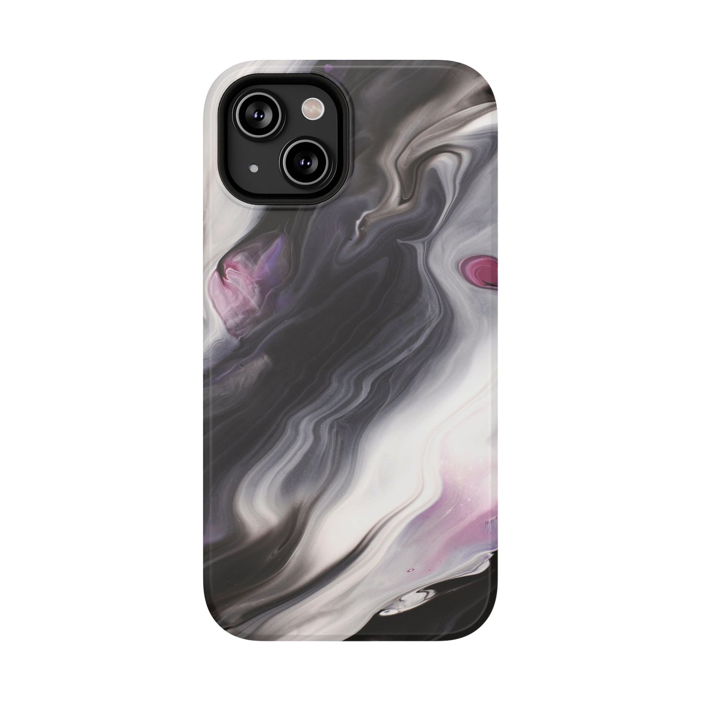 Galaxy Smoke Noir Marble Phone Case – MagSafe Compatible for iPhone & Samsung Galaxy
