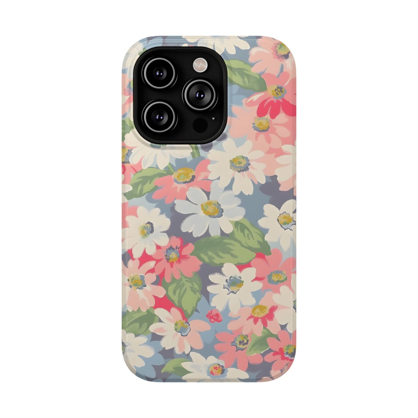 Vintage Floral Daisy Phone Case – MagSafe Compatible for iPhone & Samsung Galaxy