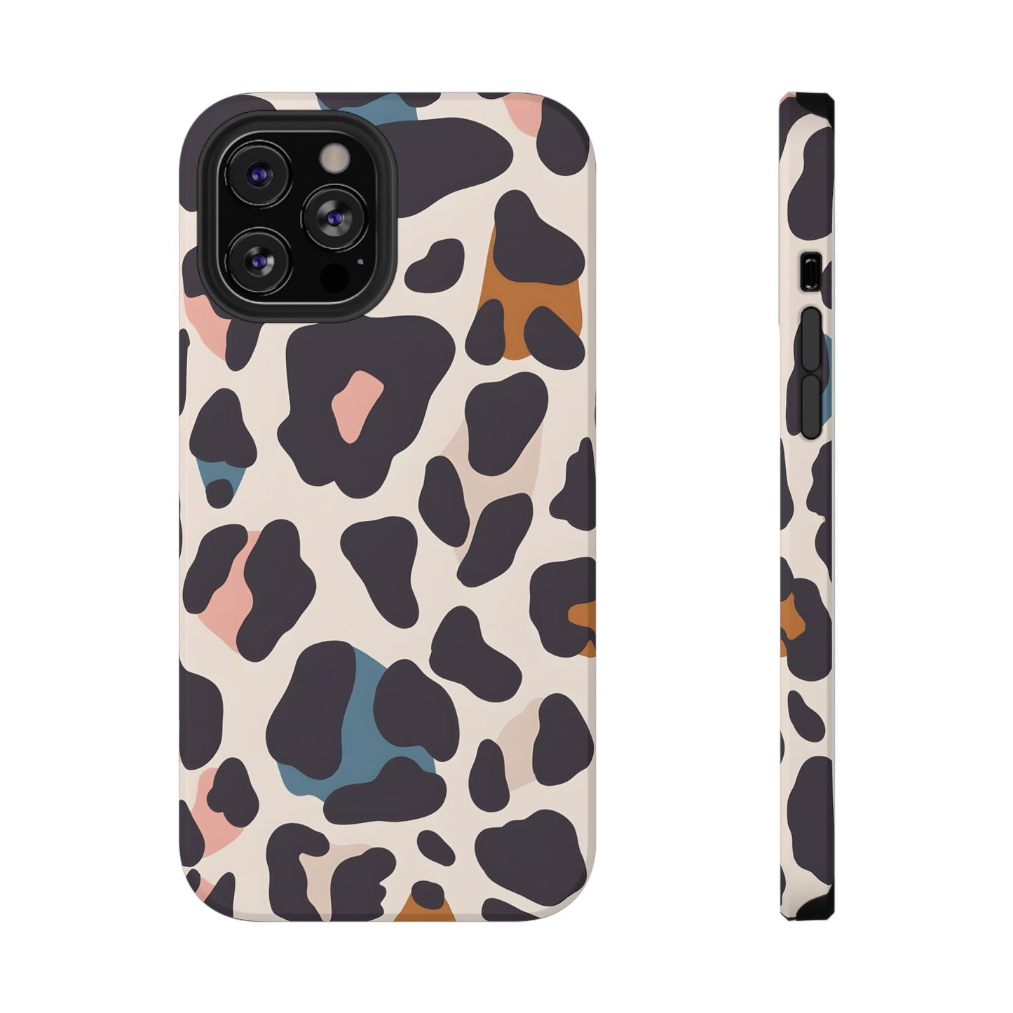 Modern Pastel Leopard Print Phone Case – MagSafe Compatible for iPhone & Samsung Galaxy