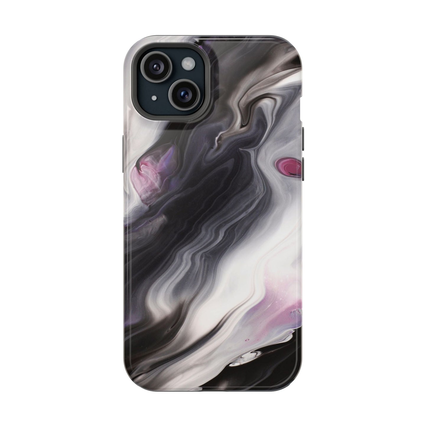 Galaxy Smoke Noir Marble Phone Case – MagSafe Compatible for iPhone & Samsung Galaxy