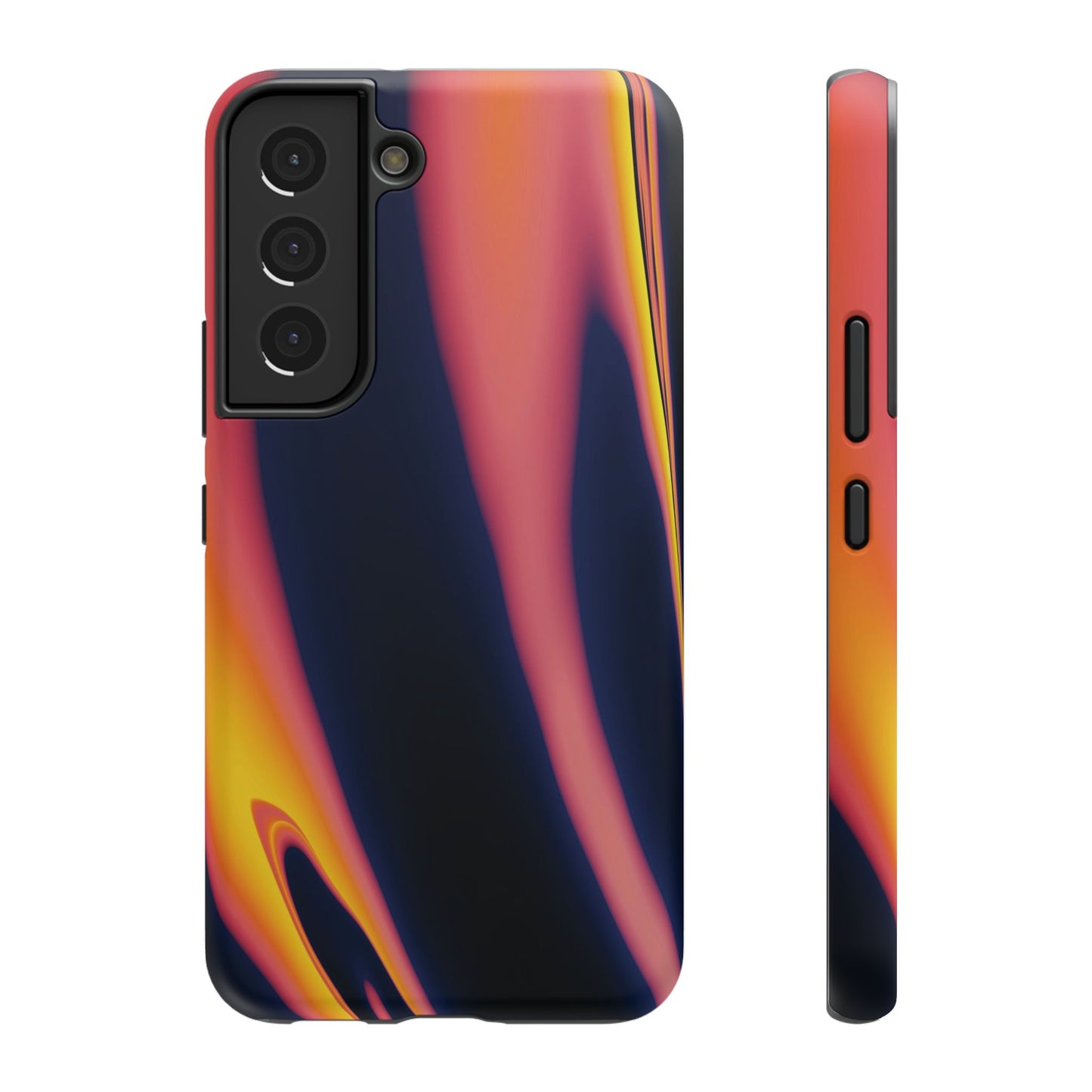 Neon Sunset Flame Phone Case – MagSafe Compatible for iPhone & Samsung Galaxy