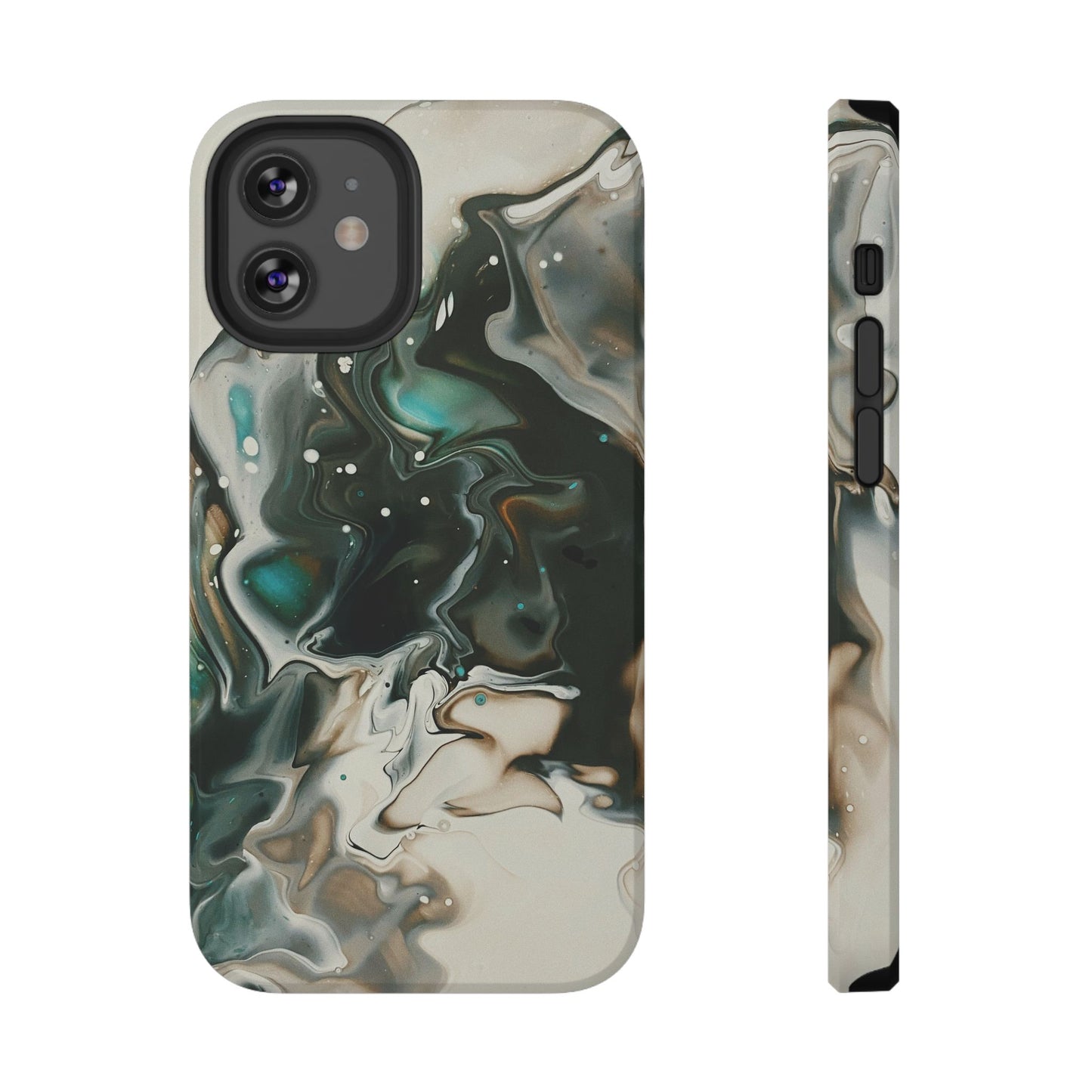 Terra Mist Earthtone Marble Phone Case – MagSafe Compatible for iPhone & Samsung Galaxy