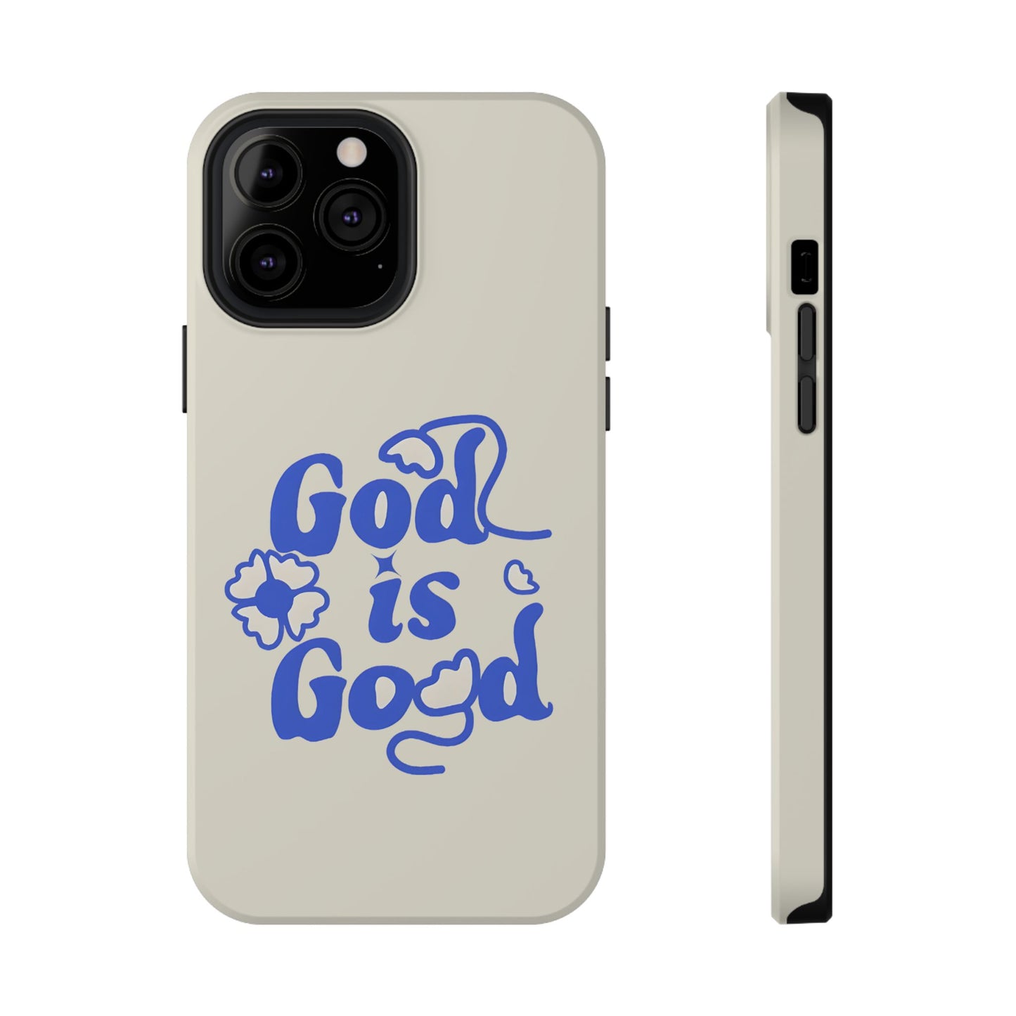 Floral Faith "God Is Good" Phone Case – MagSafe Compatible for iPhone & Samsung Galaxy