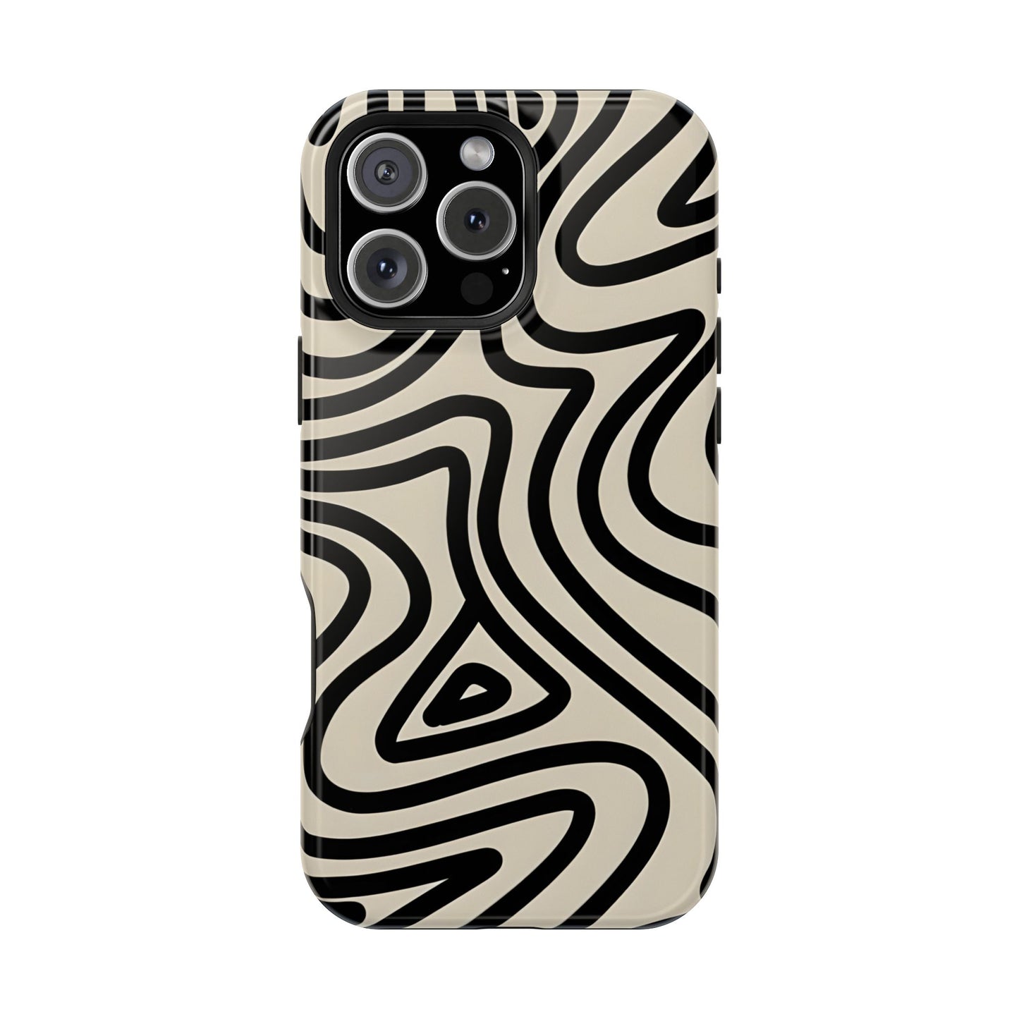 Abstract Maze Line Art Phone Case – MagSafe Compatible for iPhone & Samsung Galaxy